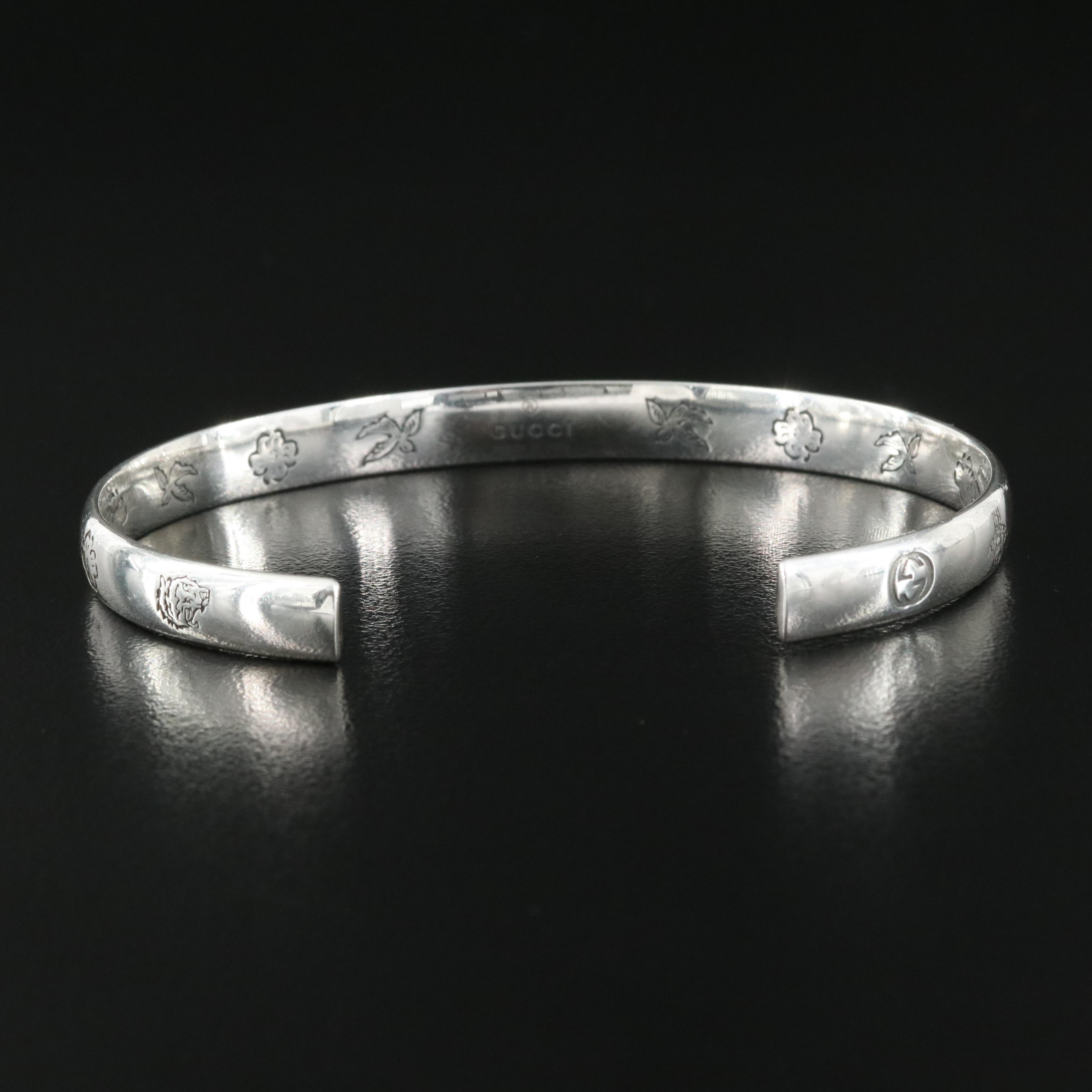 Gucci Sterling "Blind for Love" Cuff