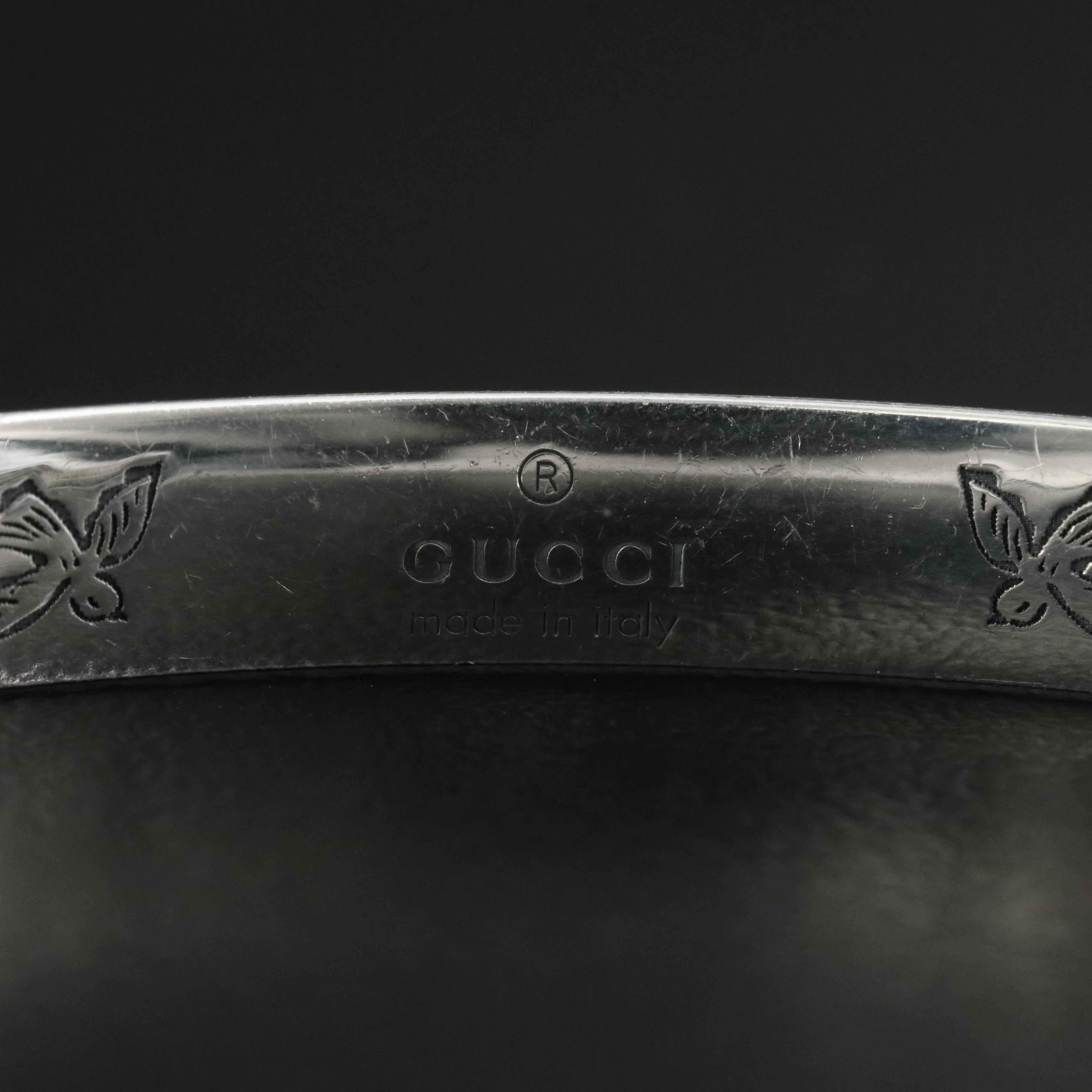 Gucci Sterling "Blind for Love" Cuff