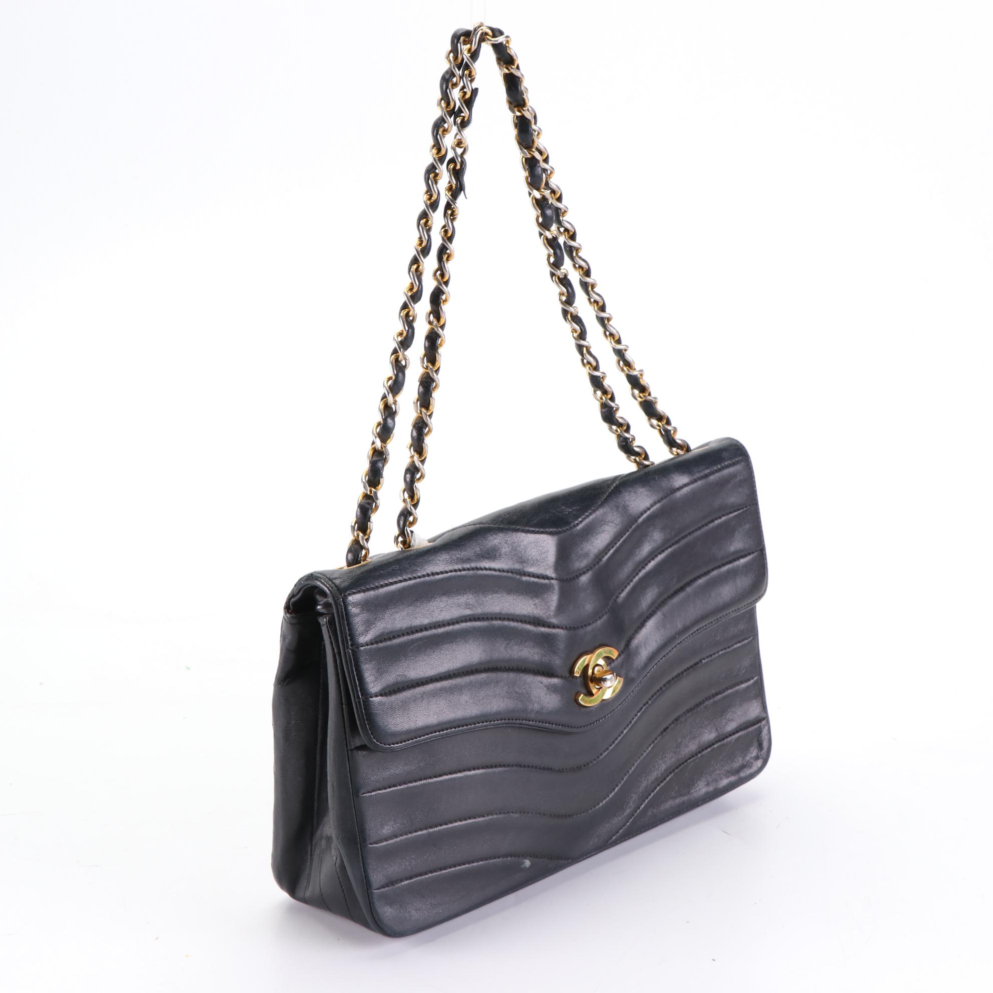 Chanel CC Flap Front Shoulder Bag in Matelassé Leather