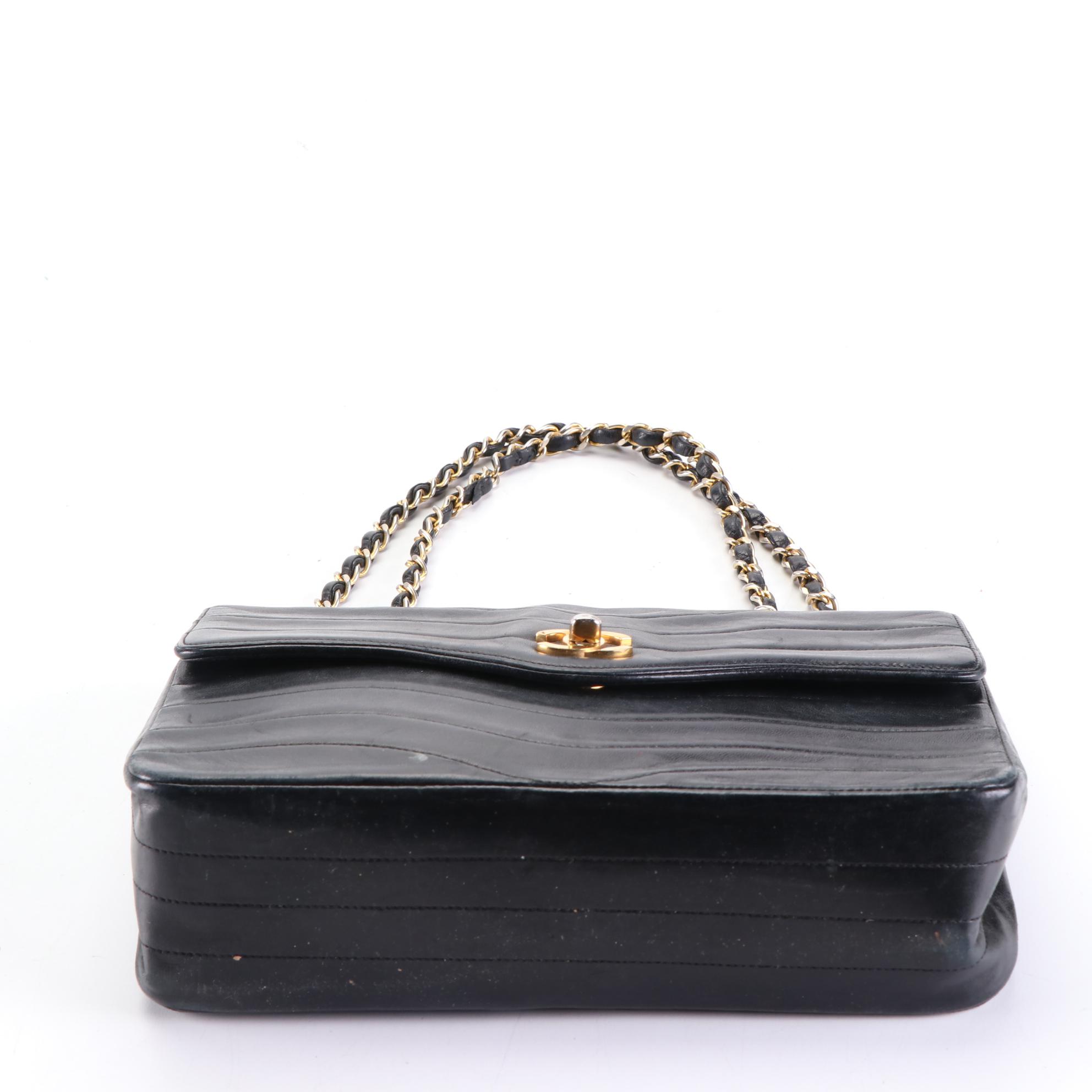 Chanel CC Flap Front Shoulder Bag in Matelassé Leather