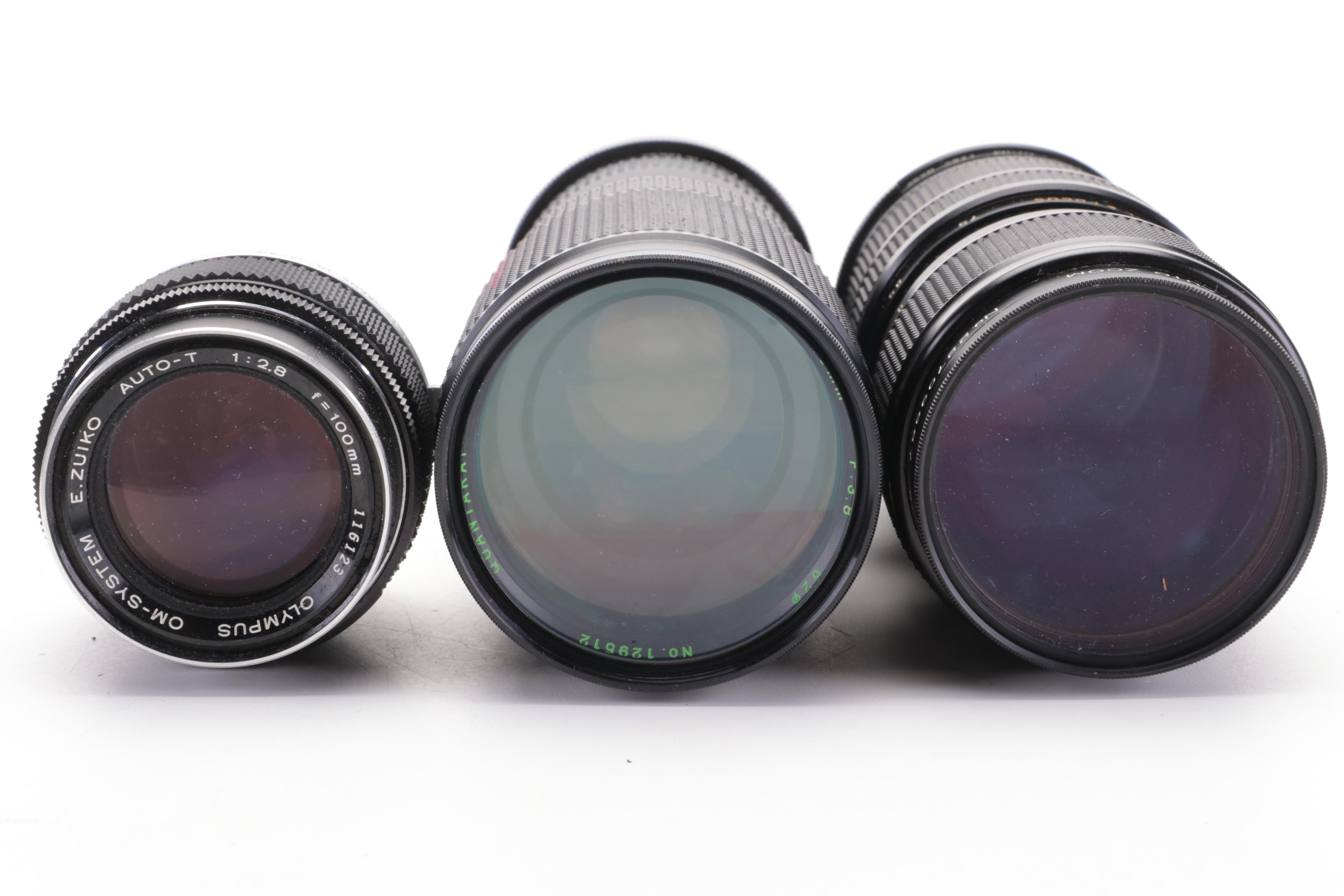 Canon EOS Elan II and Other Cameras with Lens and Accessory Collection