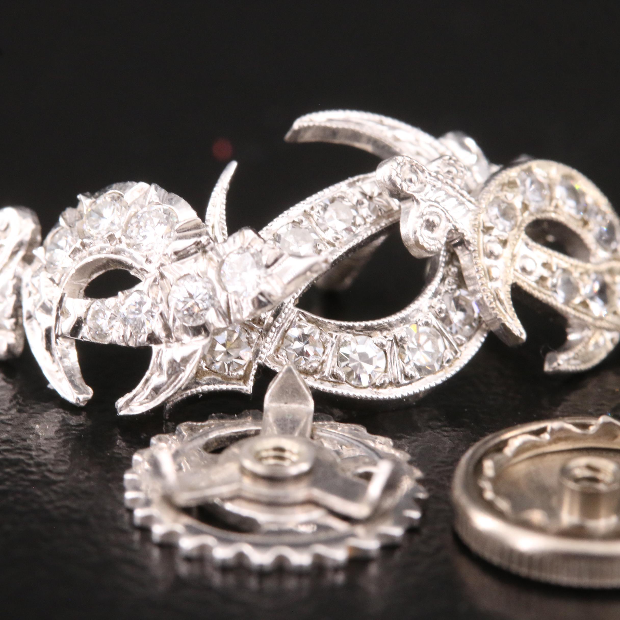 Mixed Metal Shriner's Pins Including Diamond and White Spinel