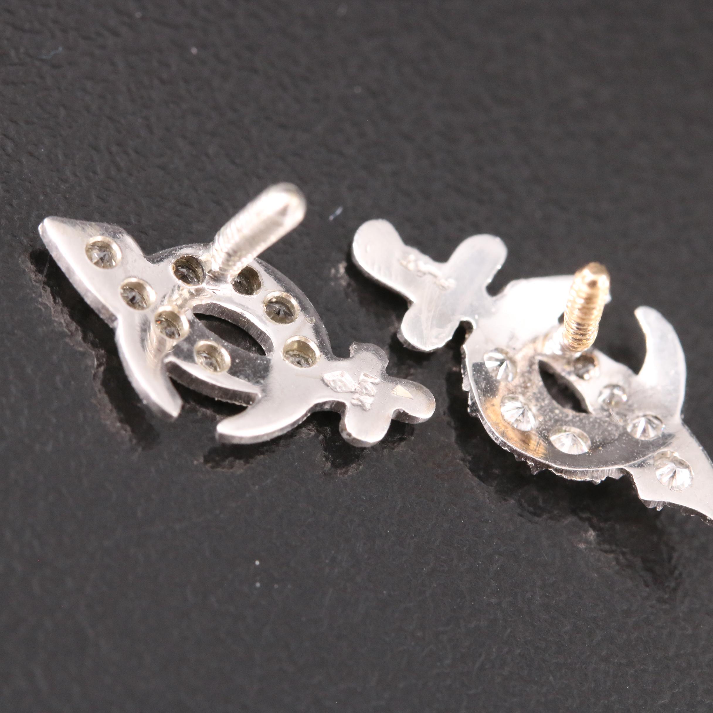 Mixed Metal Shriner's Pins Including Diamond and White Spinel