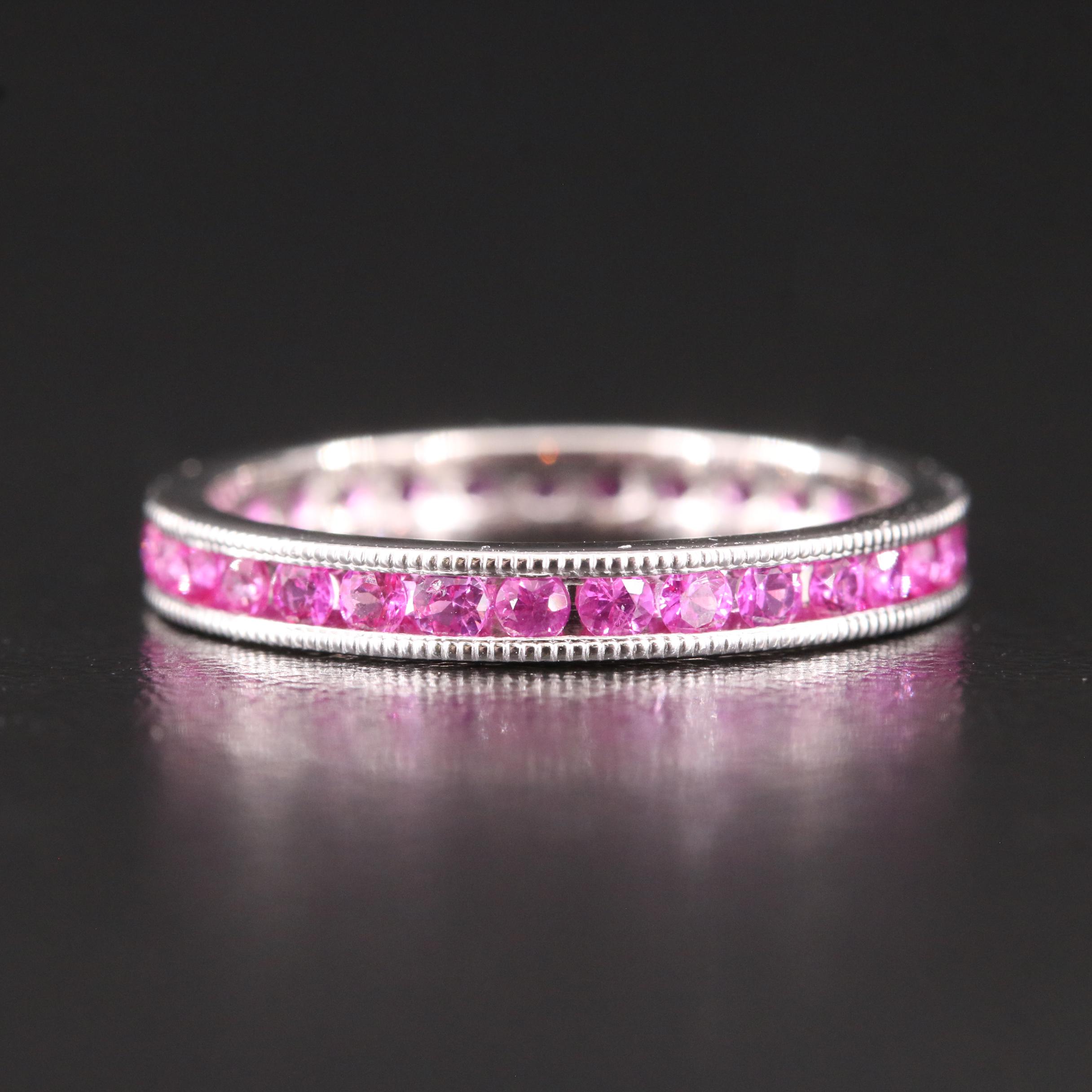 14K Ruby Eternity Band