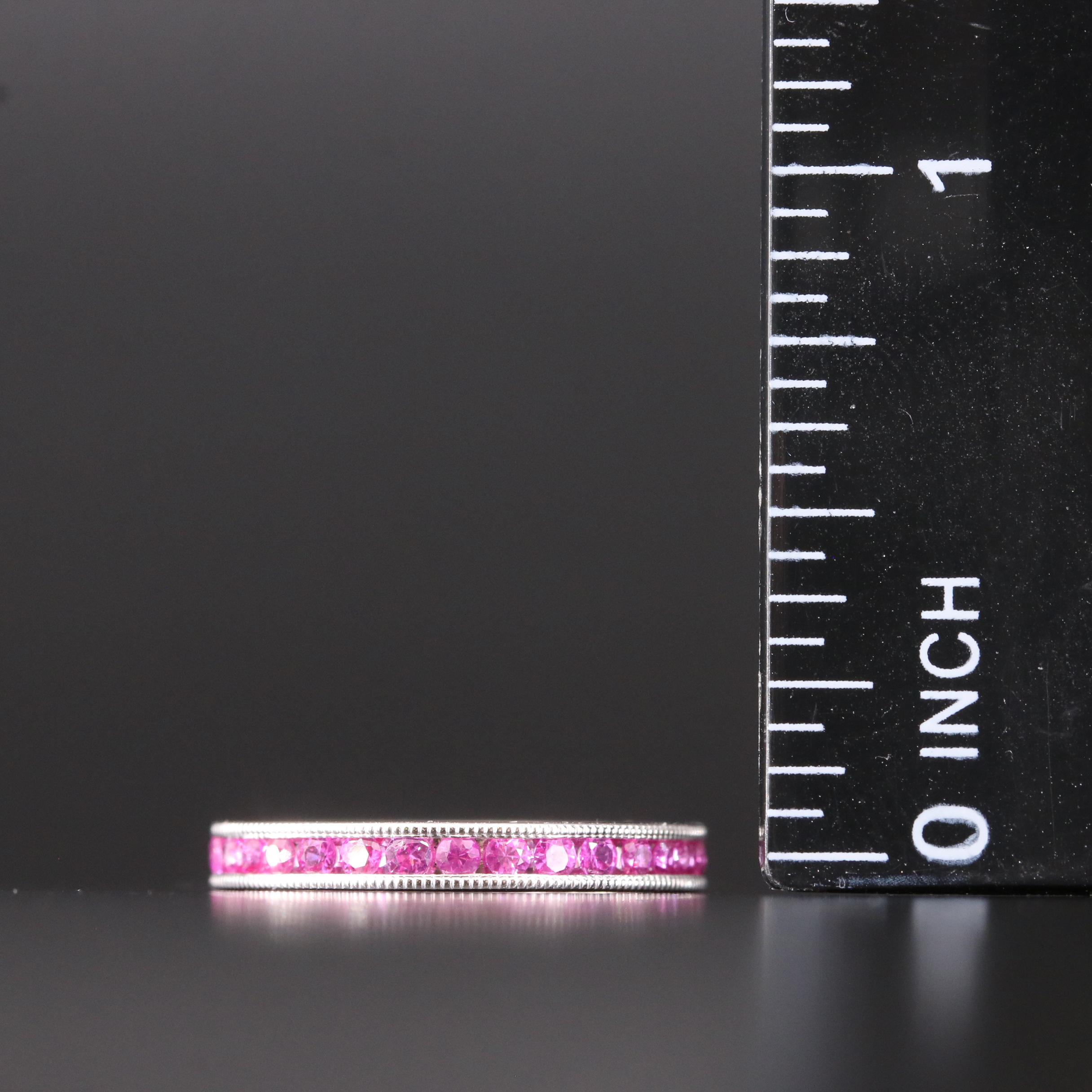 14K Ruby Eternity Band