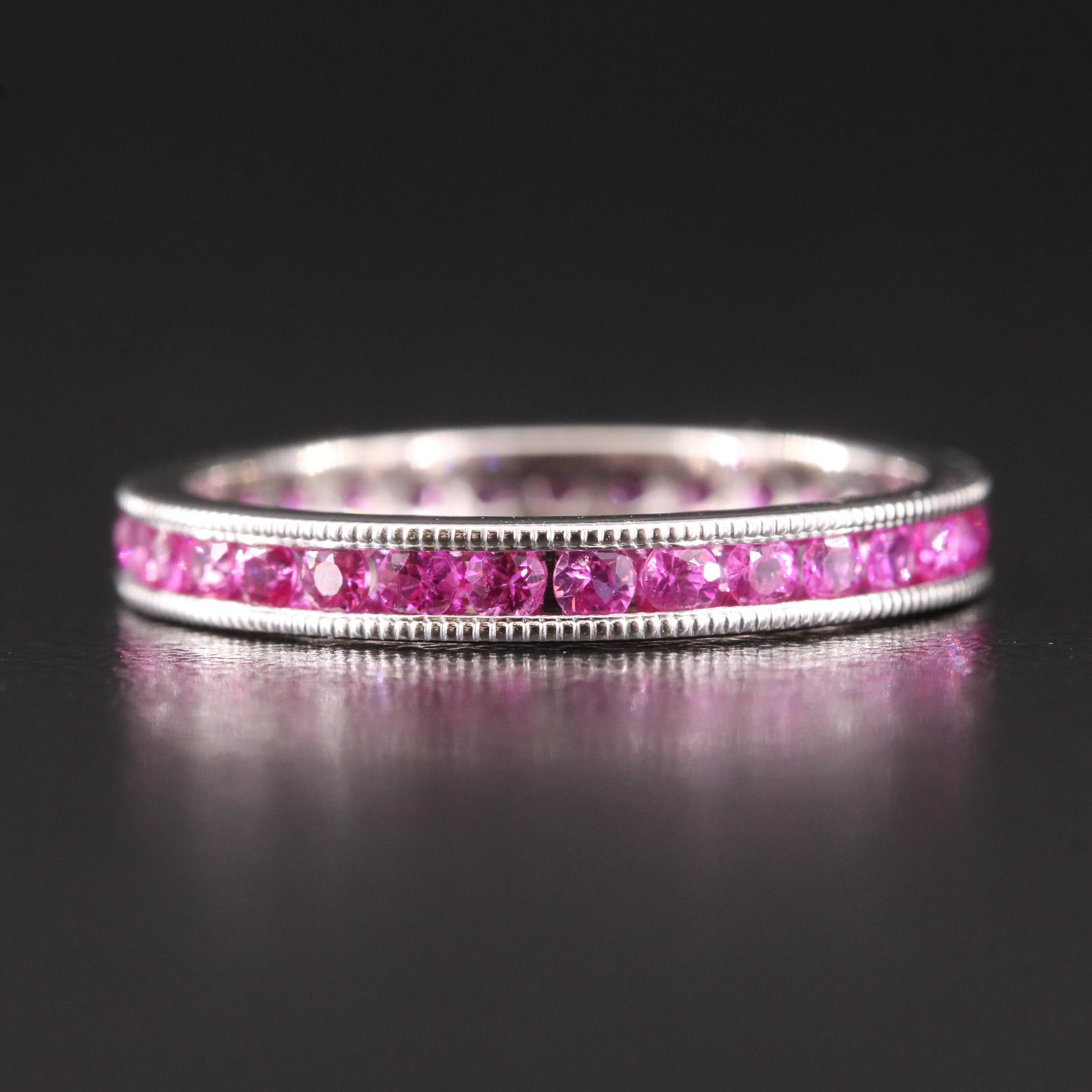 14K Ruby Eternity Band