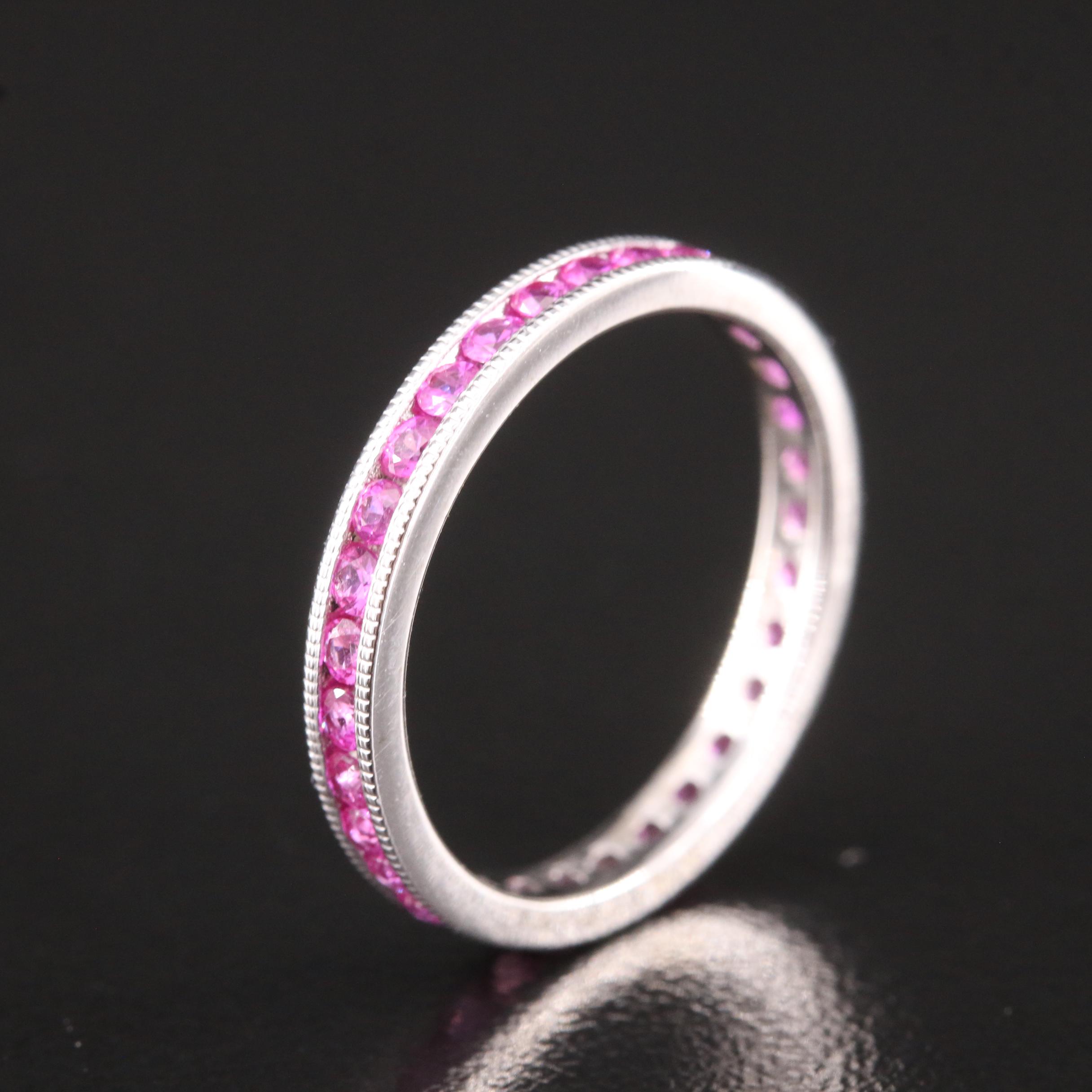 14K Ruby Eternity Band