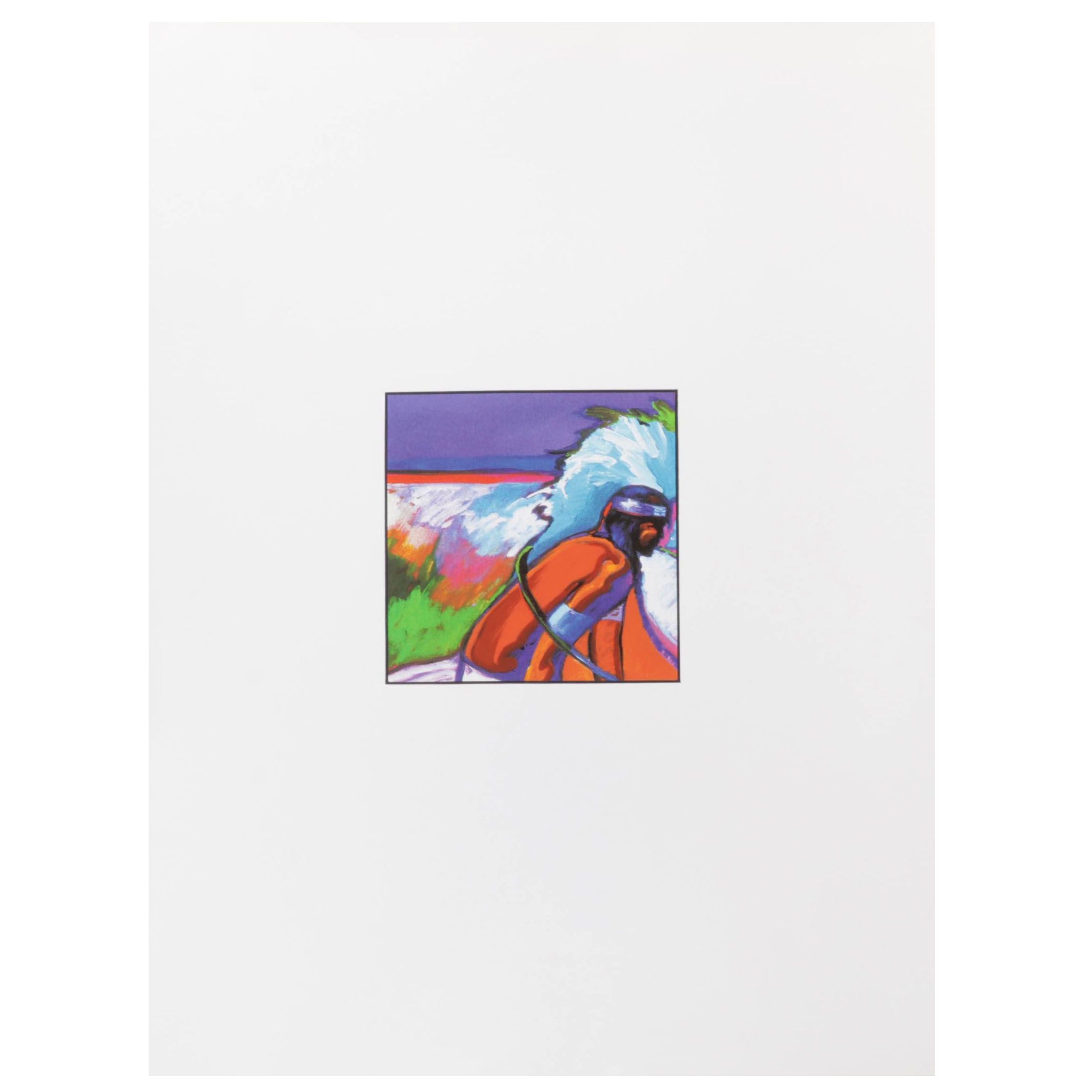 John Nieto Serigraph of Native American Traditional Dancer, 1996