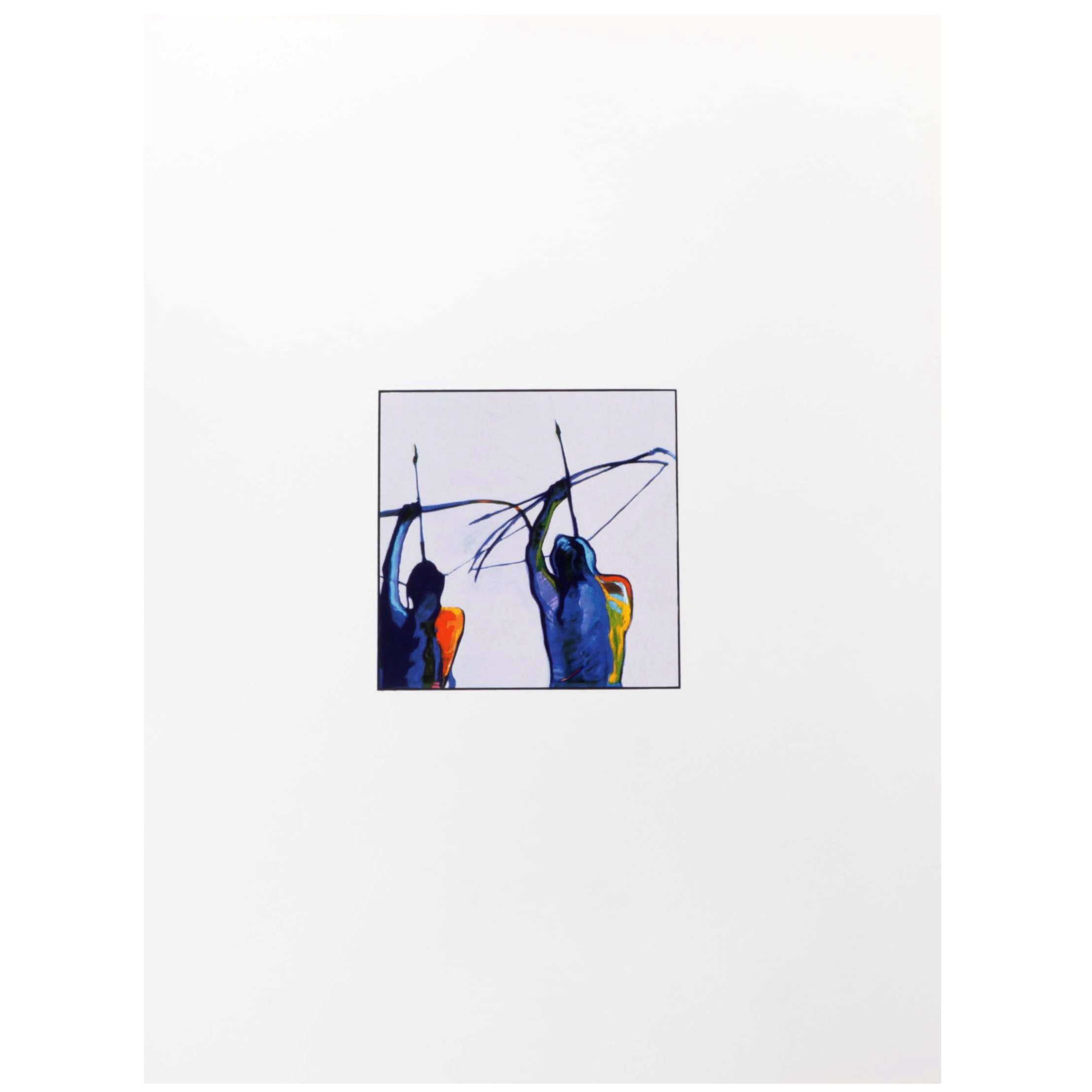 John Nieto Serigraph of Native American Archers, 1996