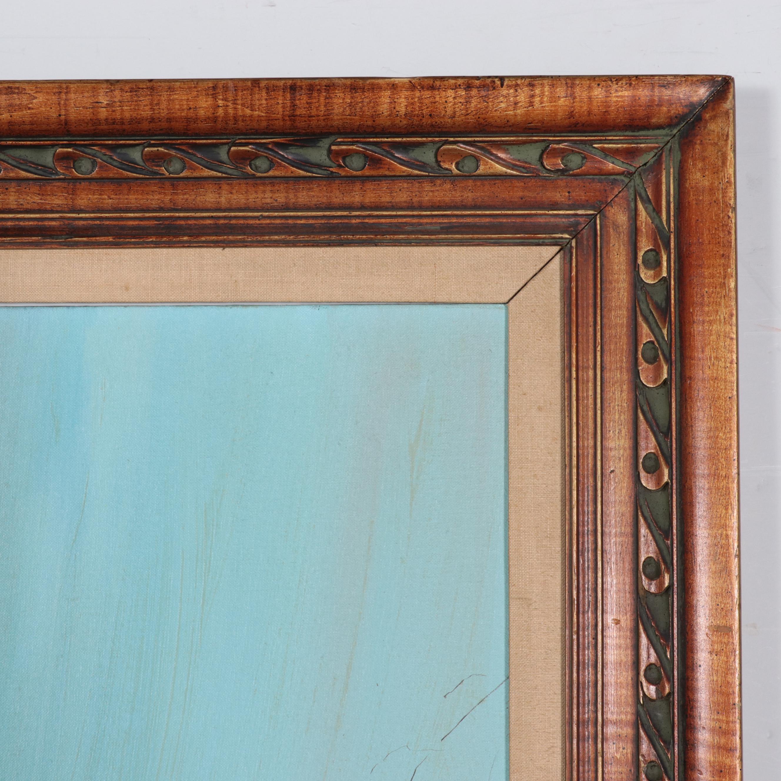 Joseph R. Stasny Acrylic Painting "Spring Storm," Mid-20th Century