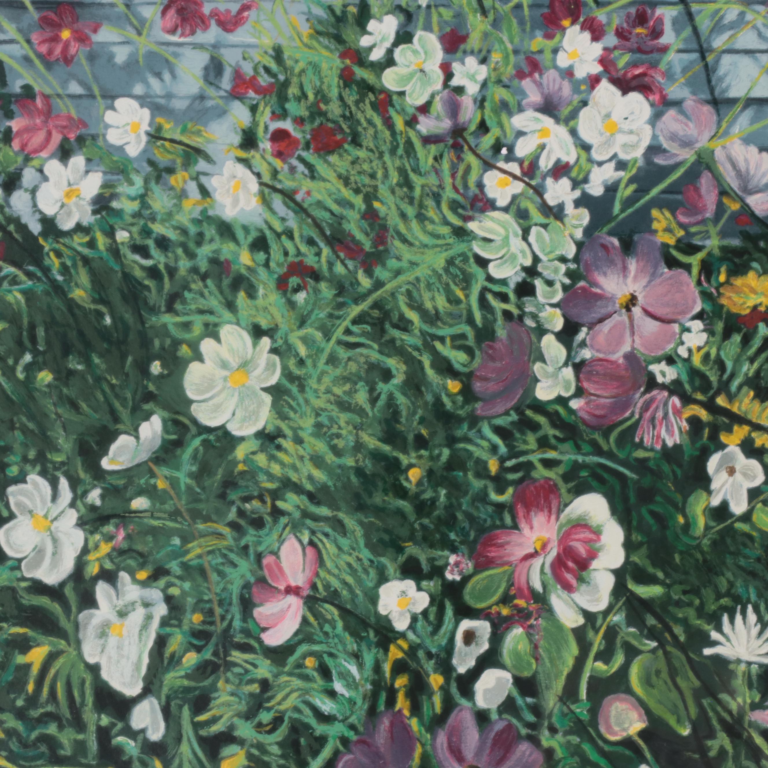 Merryl Jaye Serigraph "Hidden Cottage," Circa 1990