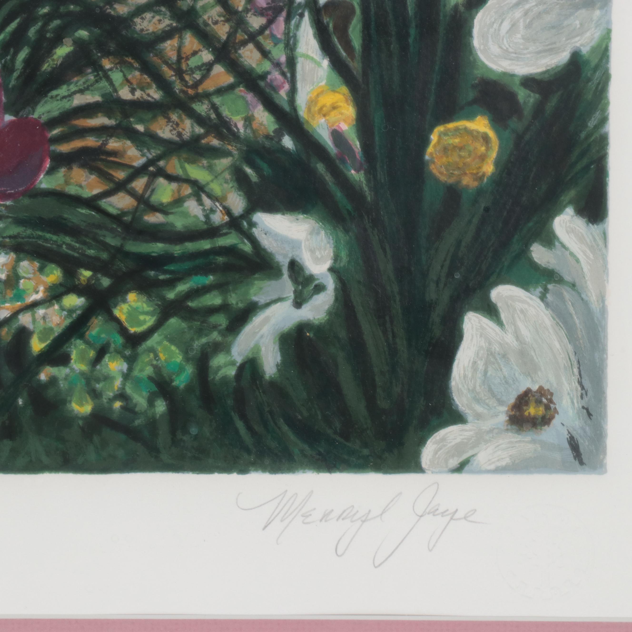 Merryl Jaye Serigraph "Hidden Cottage," Circa 1990