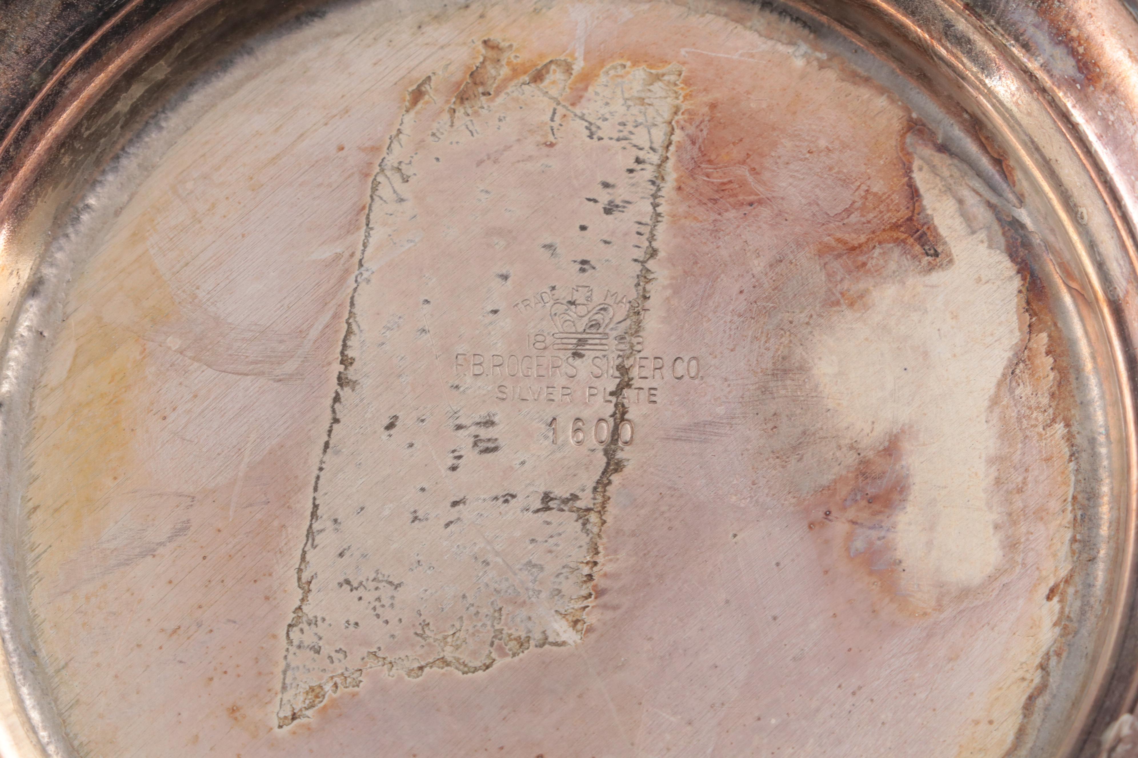 Reed & Barton Art Nouveau Centerpiece Bowl and Other Silver Plate Serveware