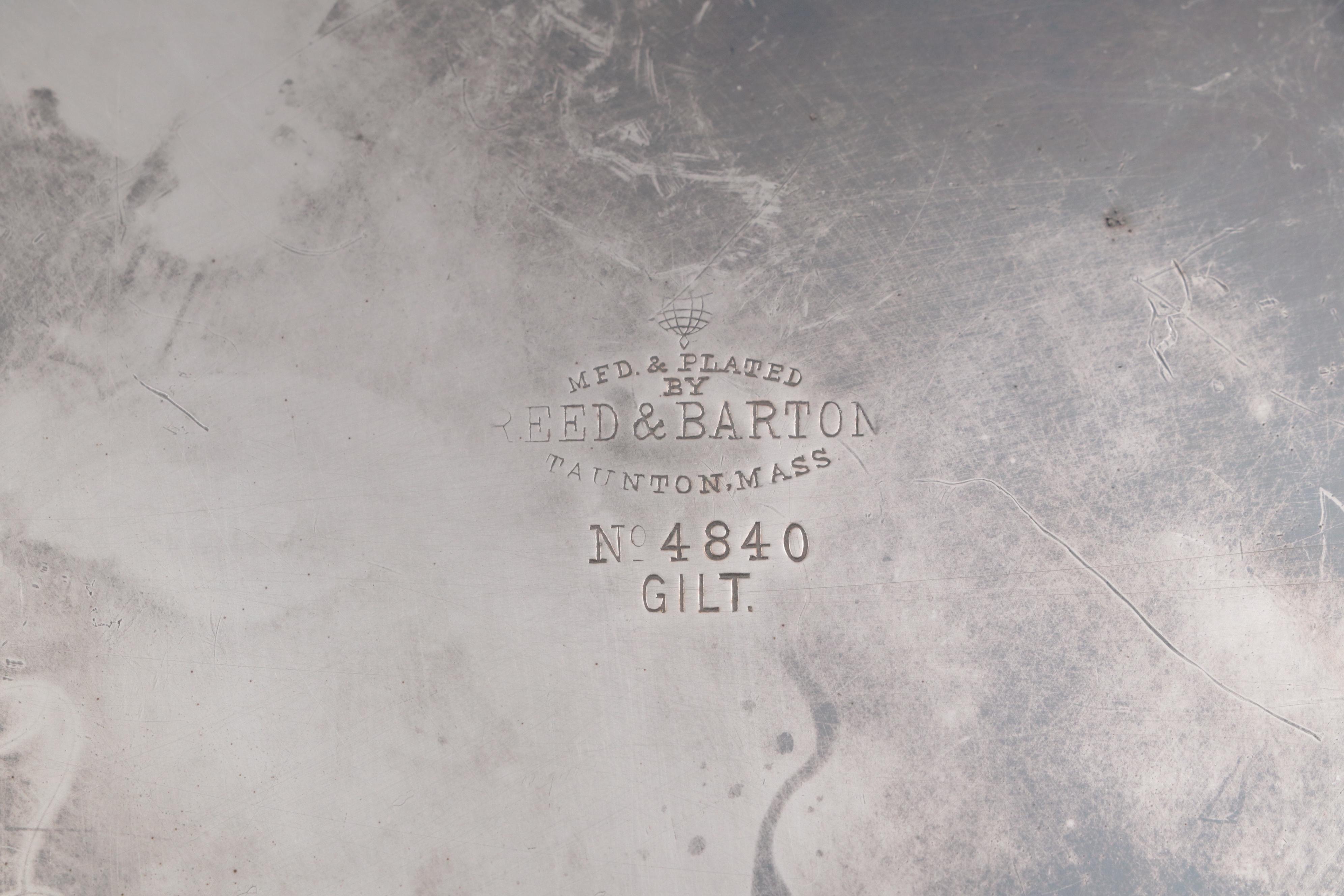 Reed & Barton Art Nouveau Centerpiece Bowl and Other Silver Plate Serveware