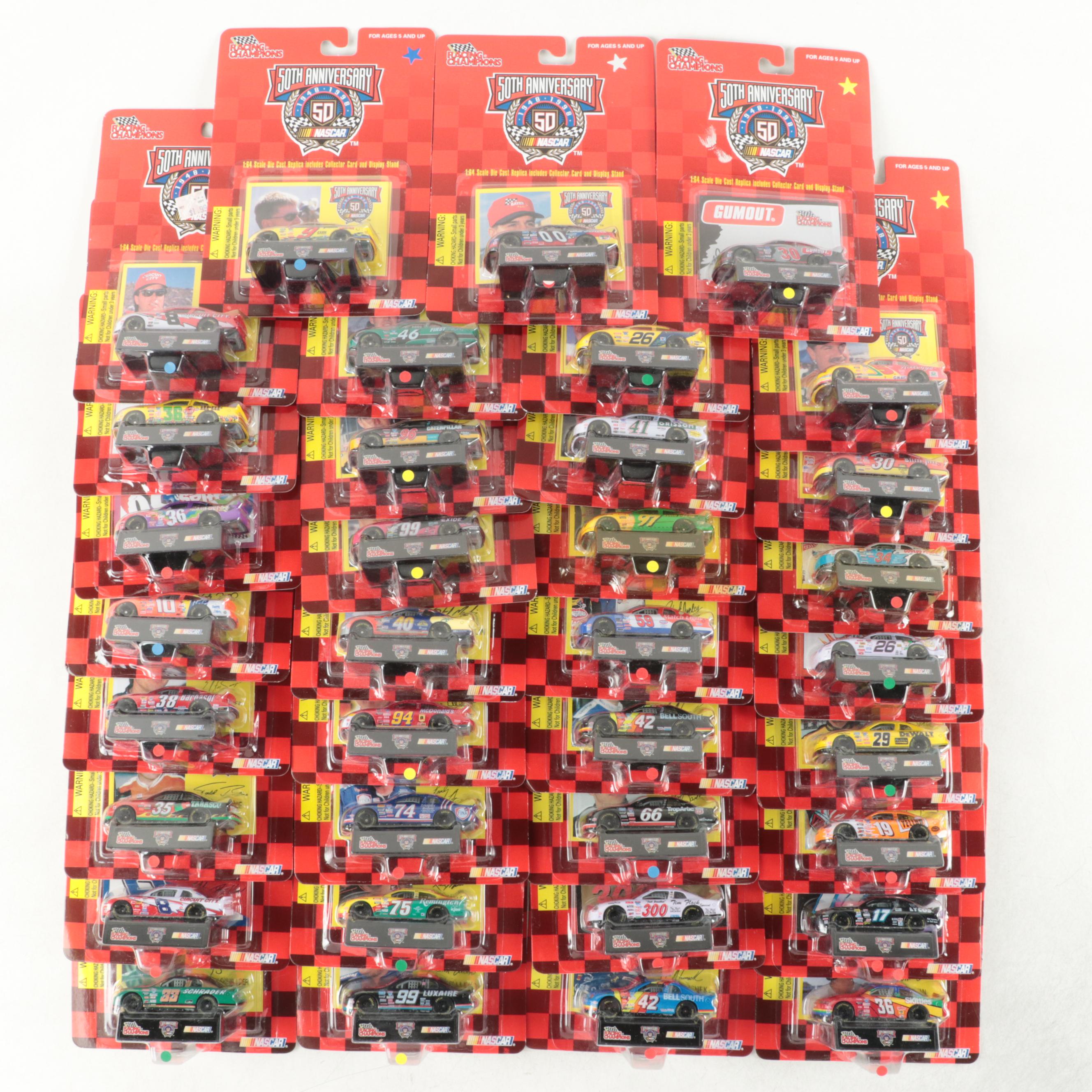 Racing Champions NASCAR 50th Anniversary 1:64 Scale Diecast Cars