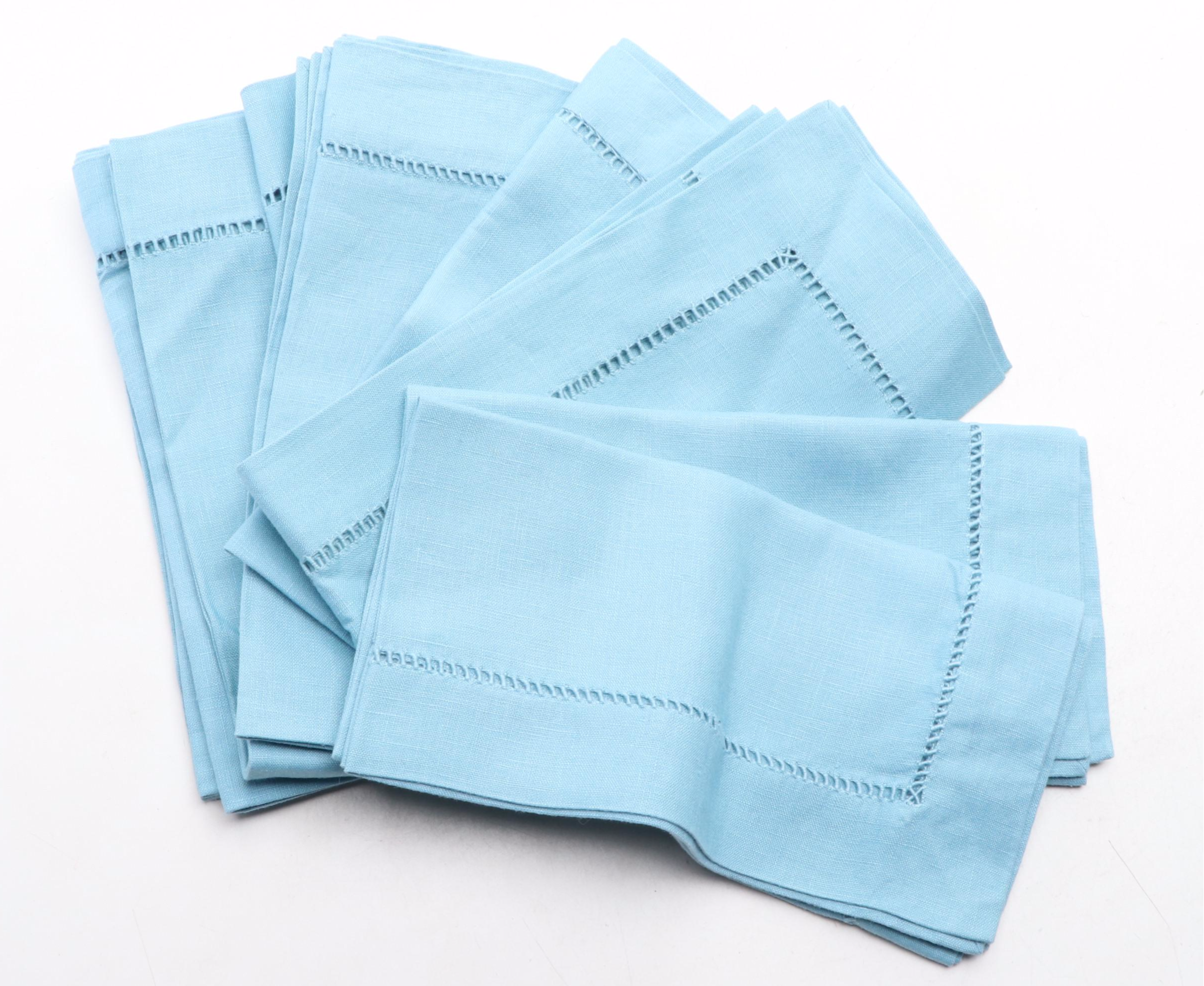 Pottery Barn and Crate & Barrel Napkins and Placemats in Shades of Blue