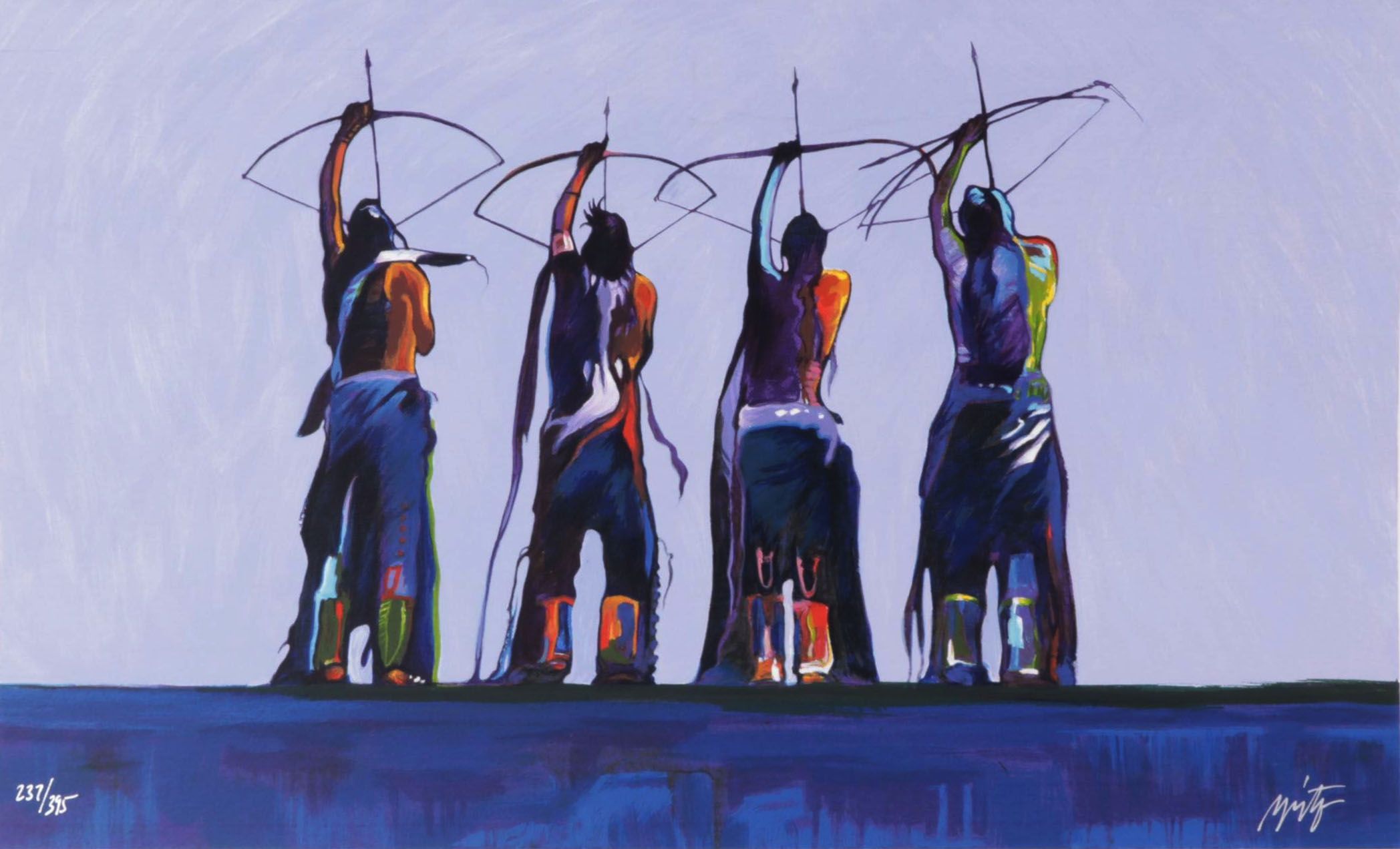 John Nieto Serigraph "Archers," 1996