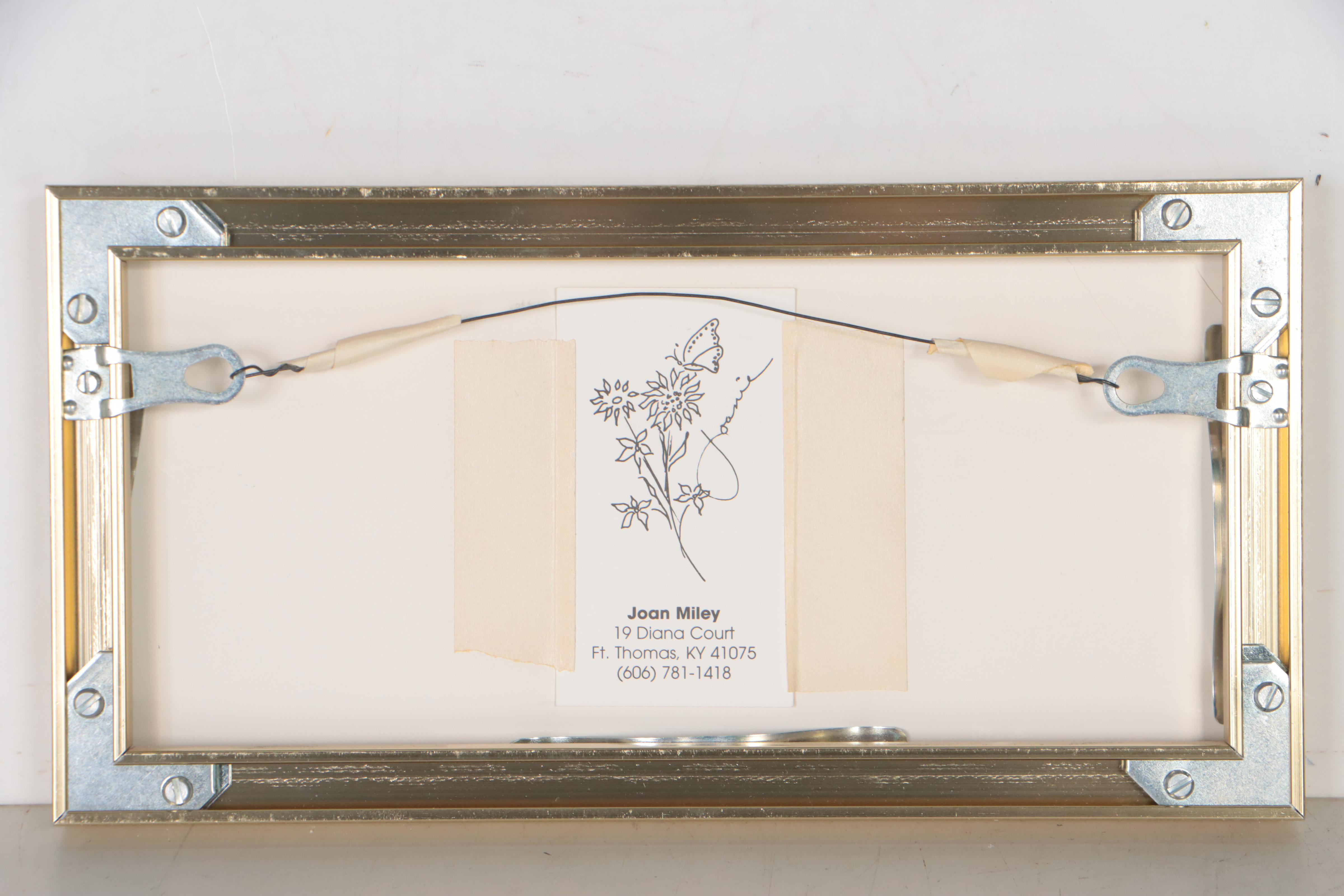 Joan Miley Mixed Media Drawing of Trees