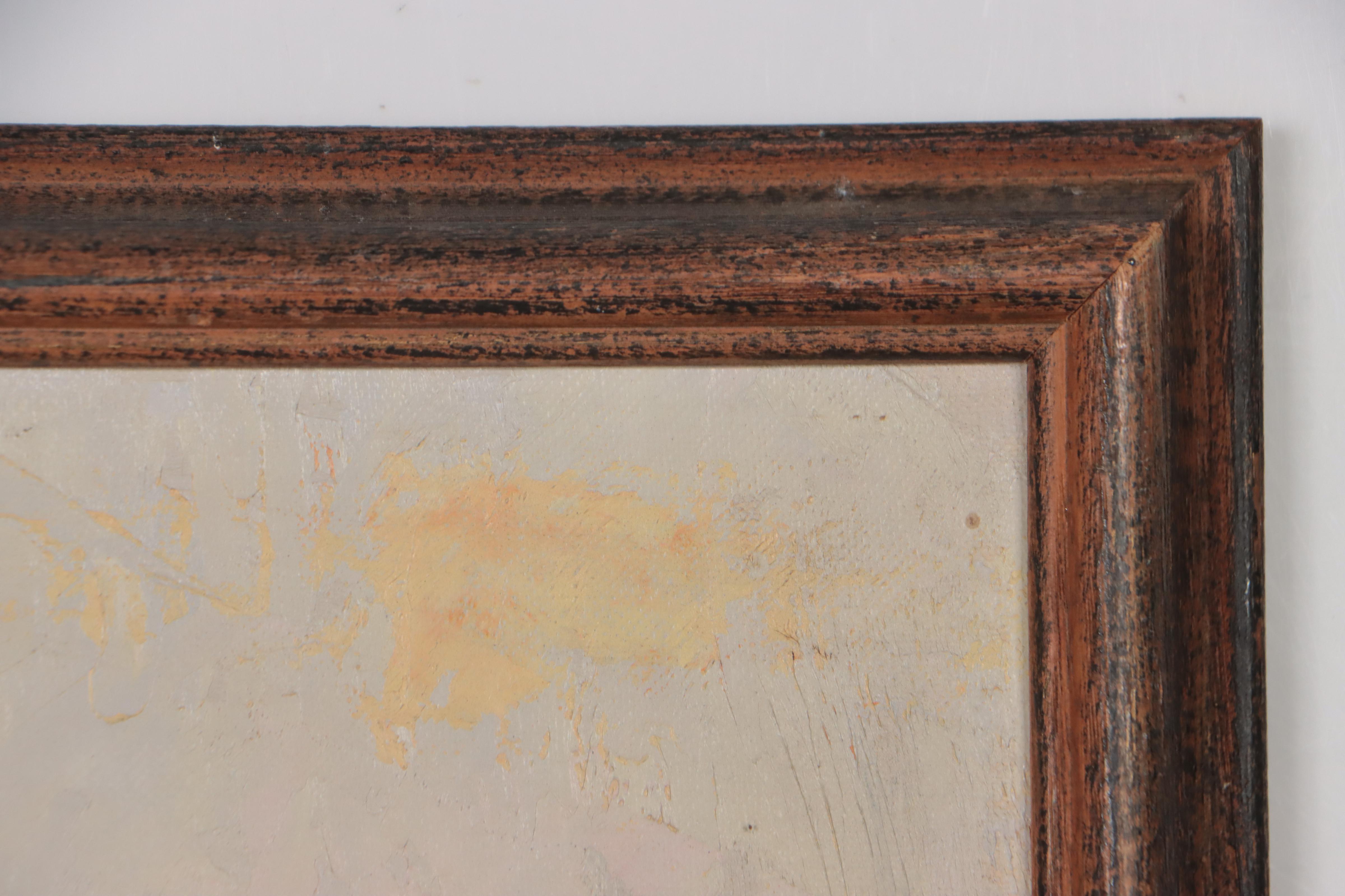 Forry Bast Oil Painting of Sheds