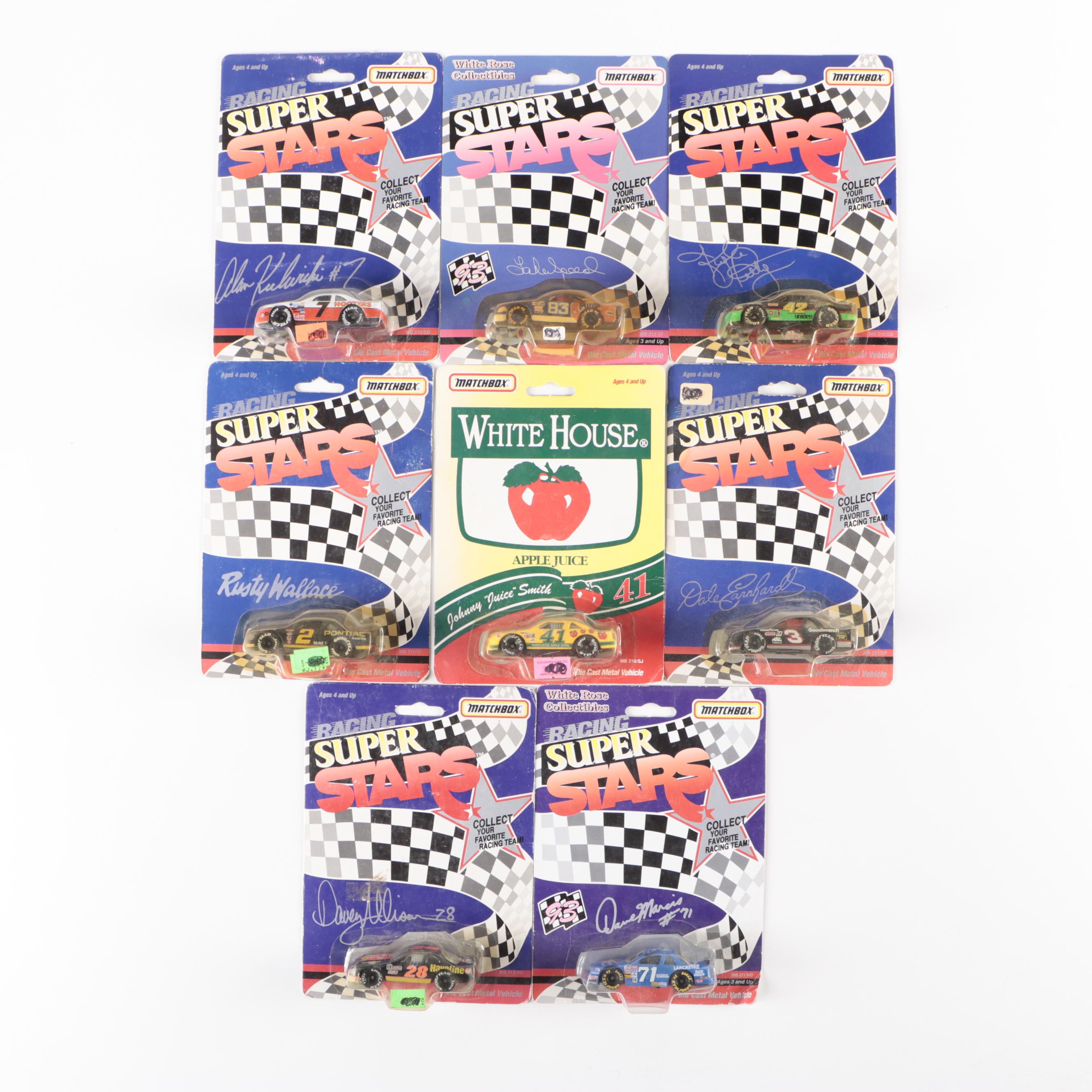 Matchbox Racing Super Stars Diecast NASCAR Stock Cars with Wallace, More, 1990s