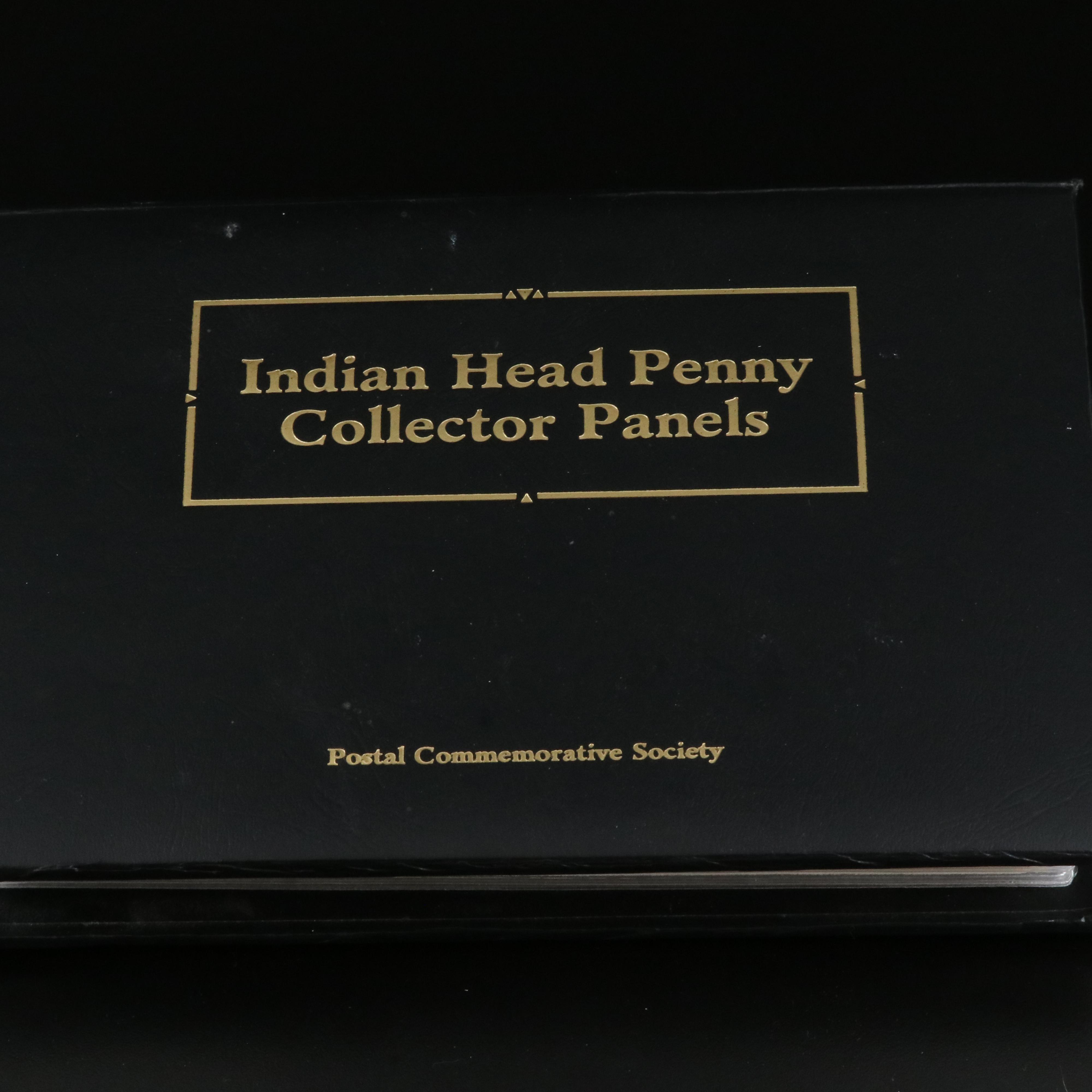 Collection of Thirty Indian Cents 1880-1909 with U.S. Native American Stamps