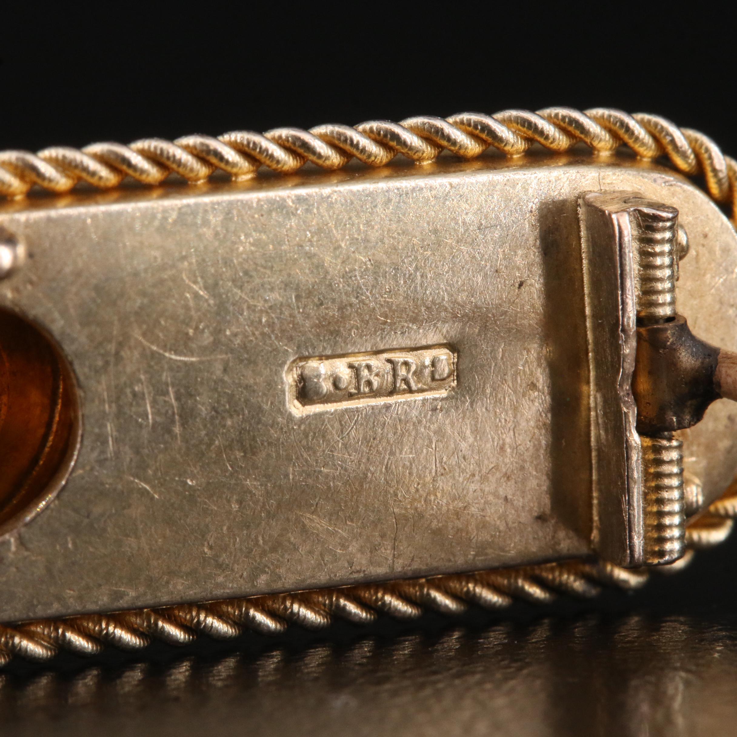 Victorian 15K 0.07 CT Diamond Brooch