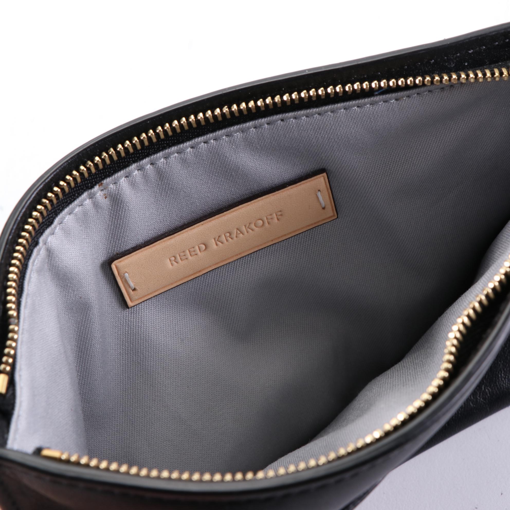 Reed Krakoff Atlantique Convertible Tote in Bicolor Leather with Pouch