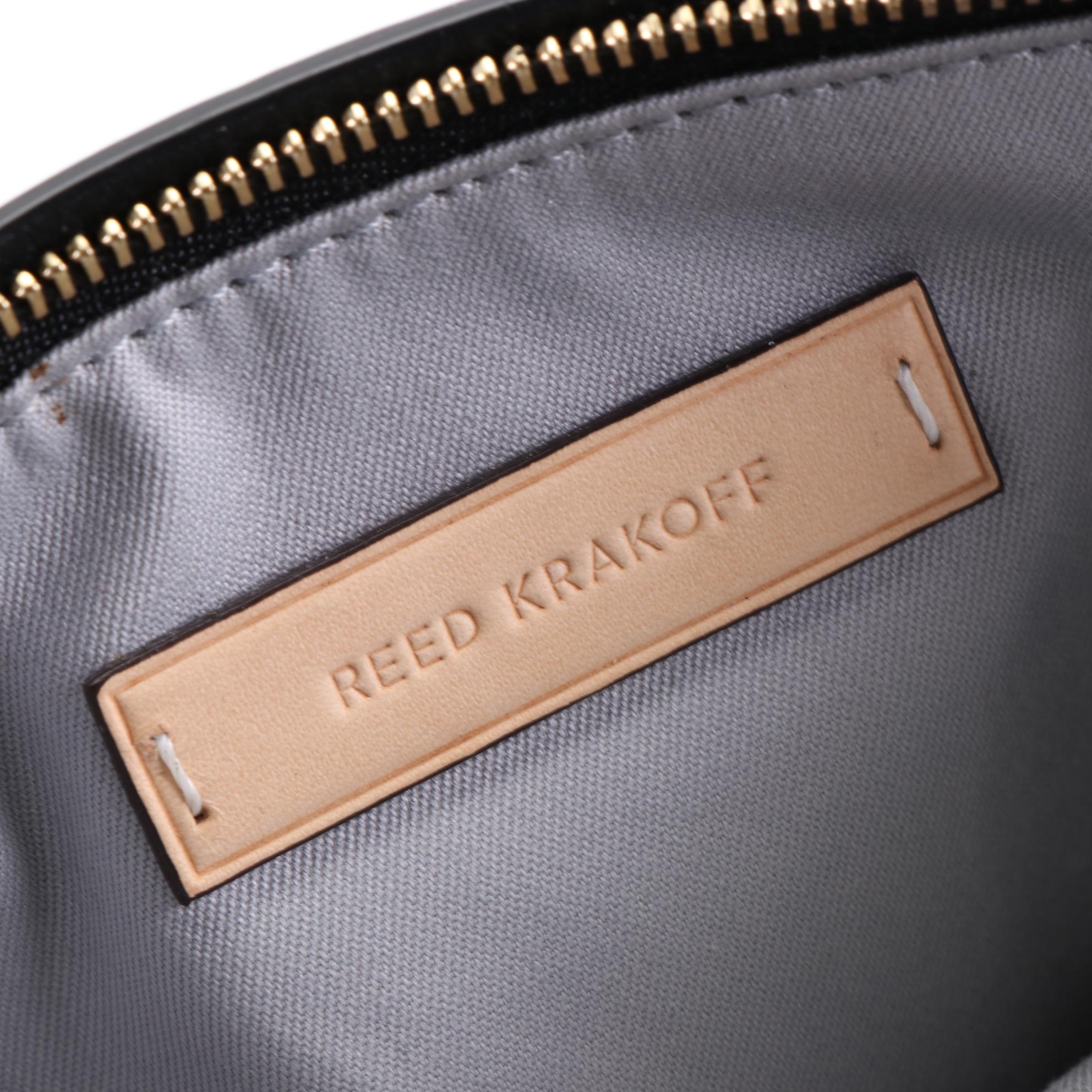 Reed Krakoff Atlantique Convertible Tote in Bicolor Leather with Pouch