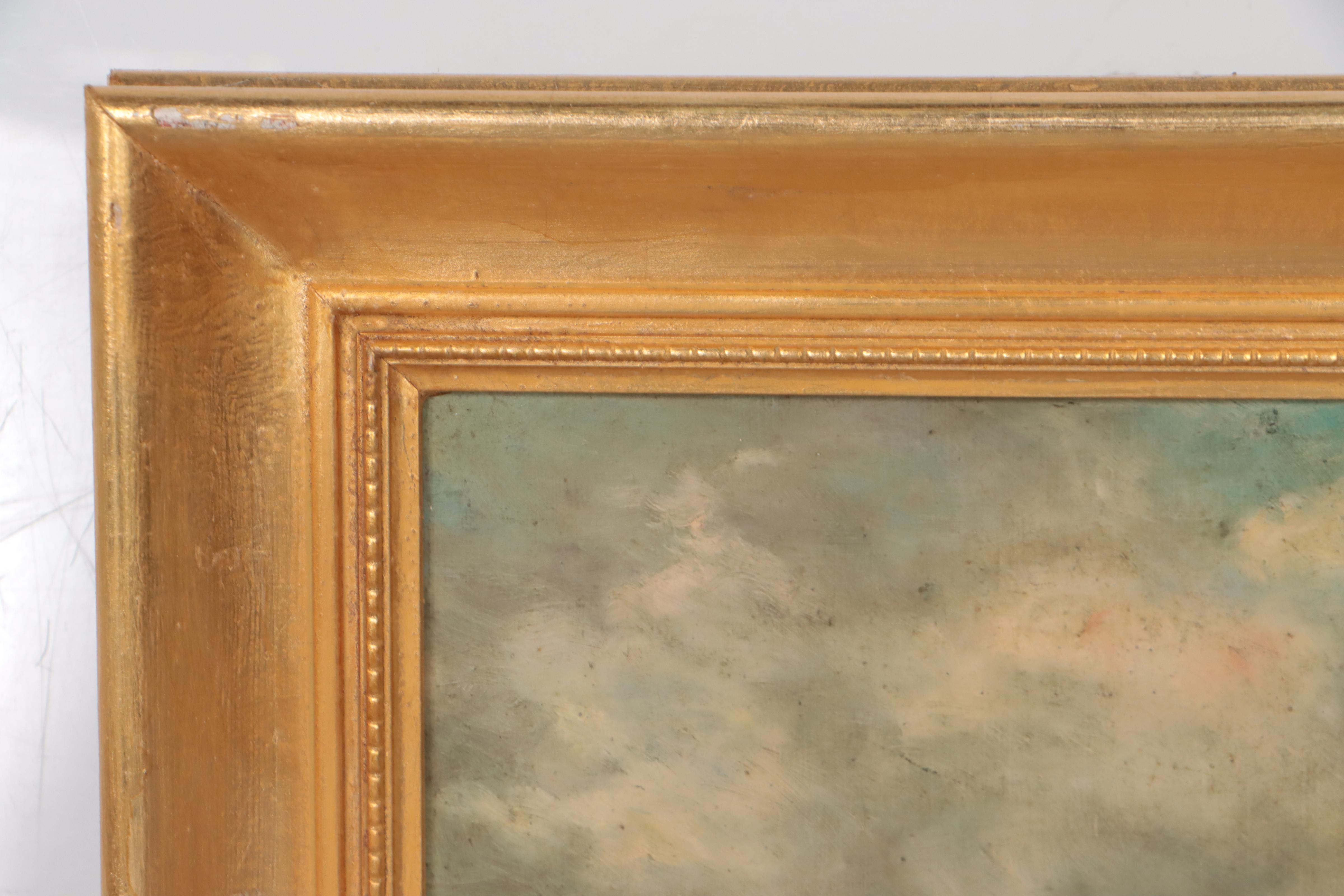 Oil Painting of Grazing Cows, Early 19th Century