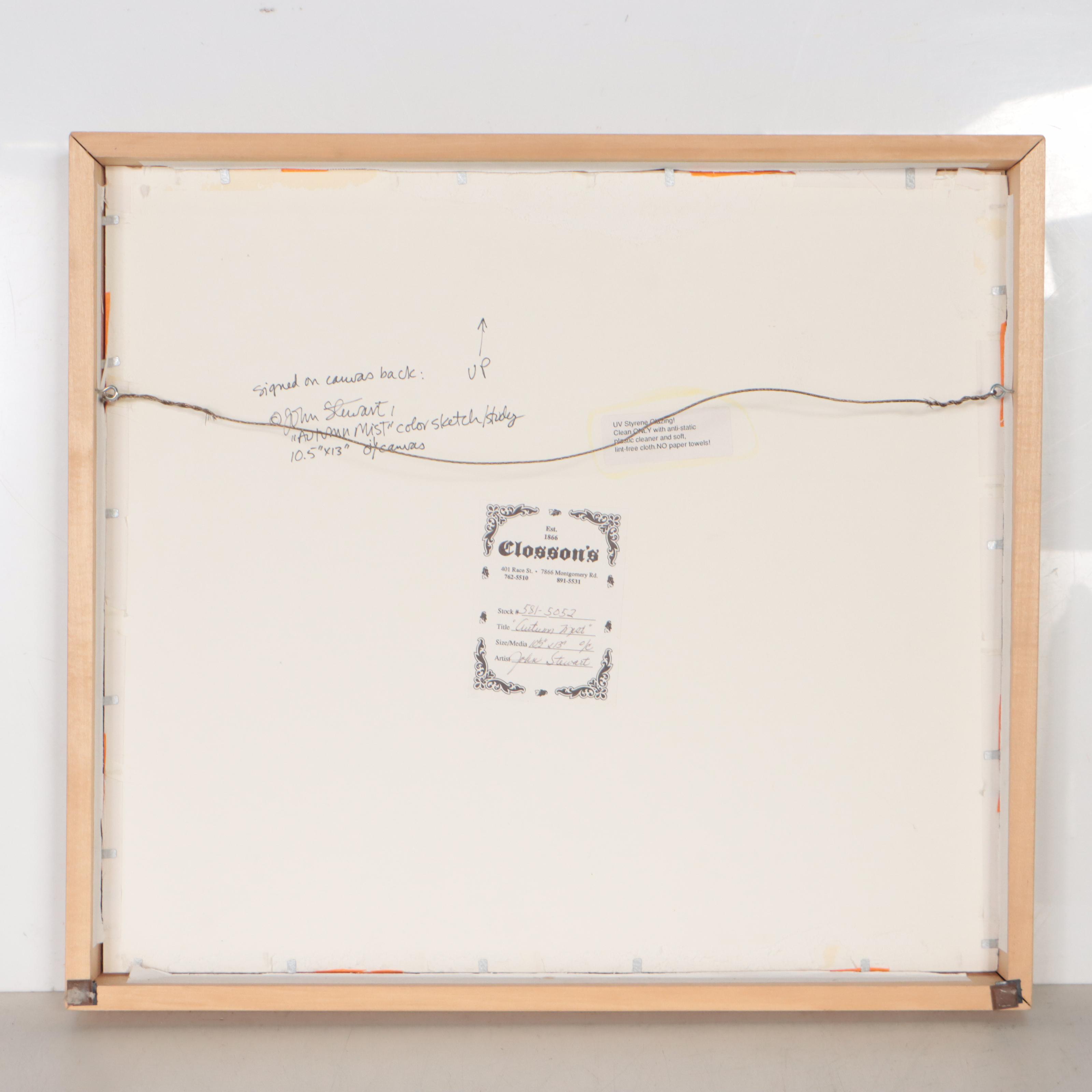 John Stewart Oil Painting "Autumn Mist"