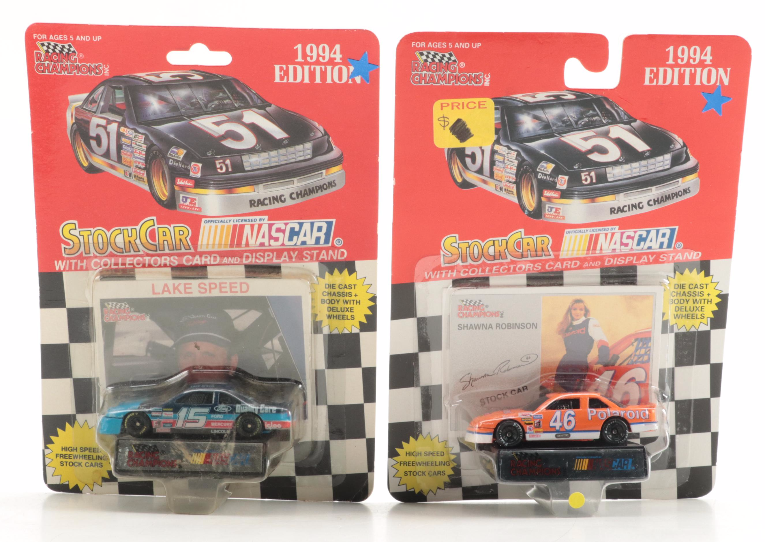 Ertl Racing Champions NASCAR Diecast Stock Cars with Signed Harry Gant, 1990s