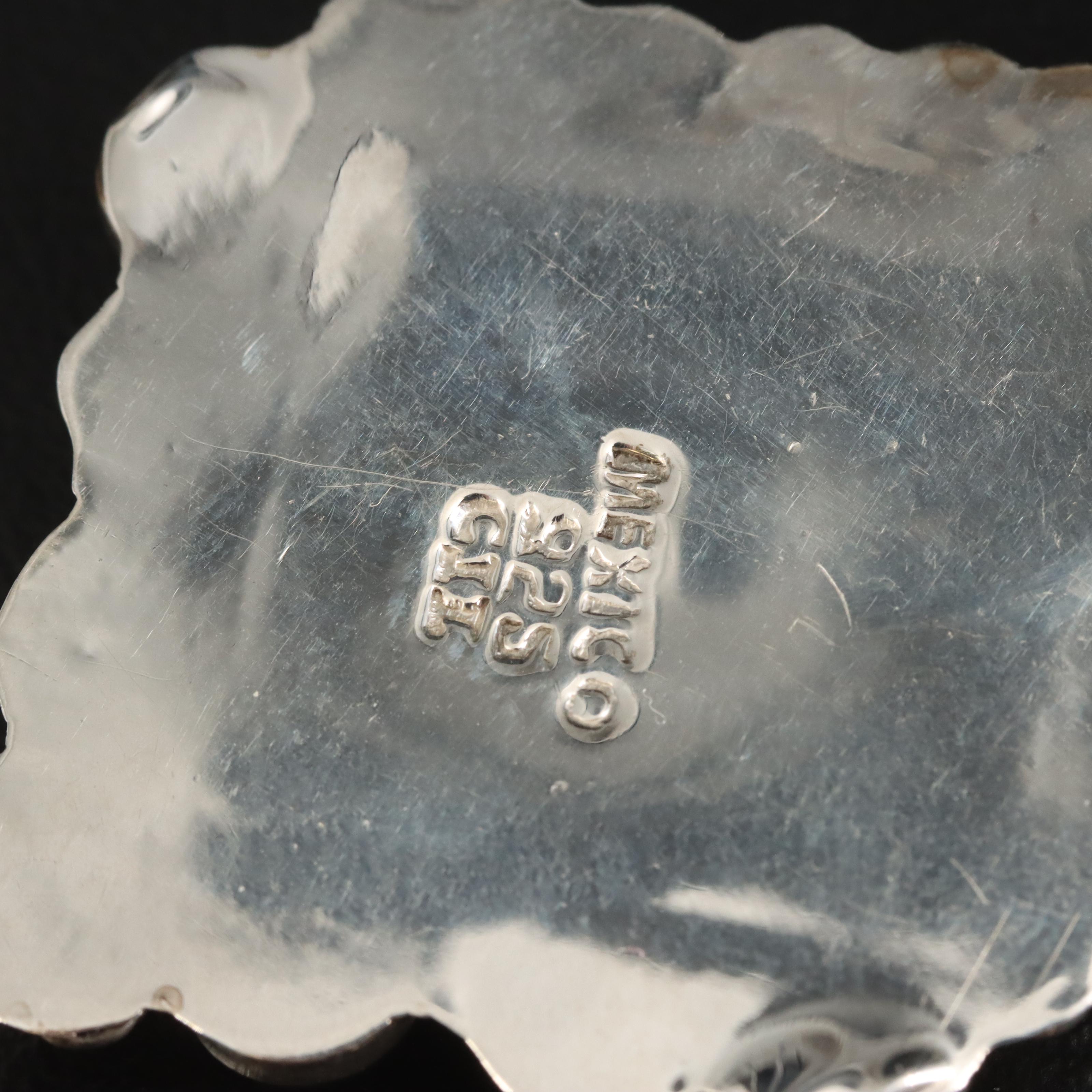 Mexican Sterling Inlay Pendant