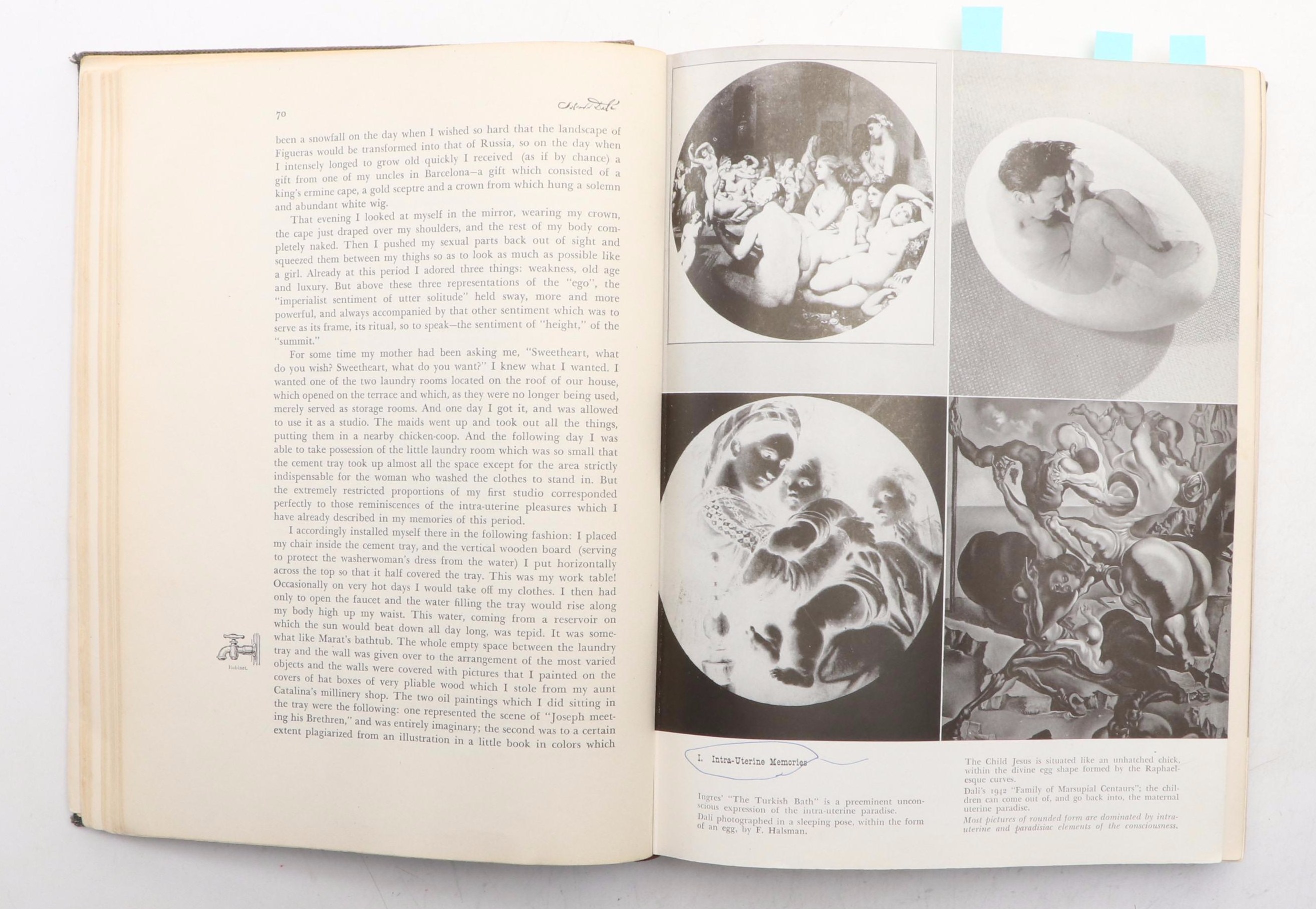 First American Edition "The Secret Life of Salvador Dalí" by Salvador Dalí, 1942