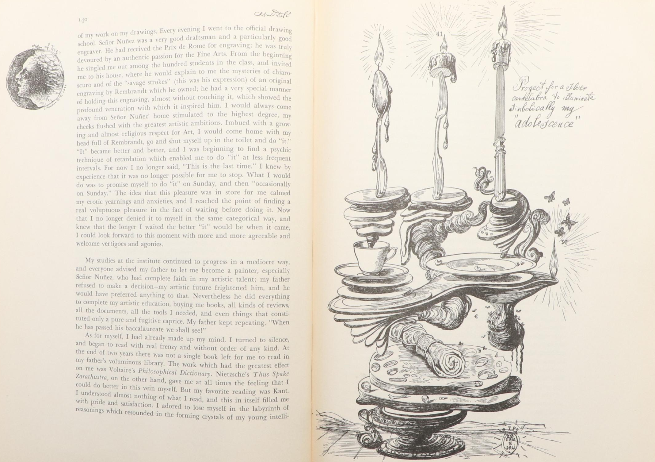 First American Edition "The Secret Life of Salvador Dalí" by Salvador Dalí, 1942