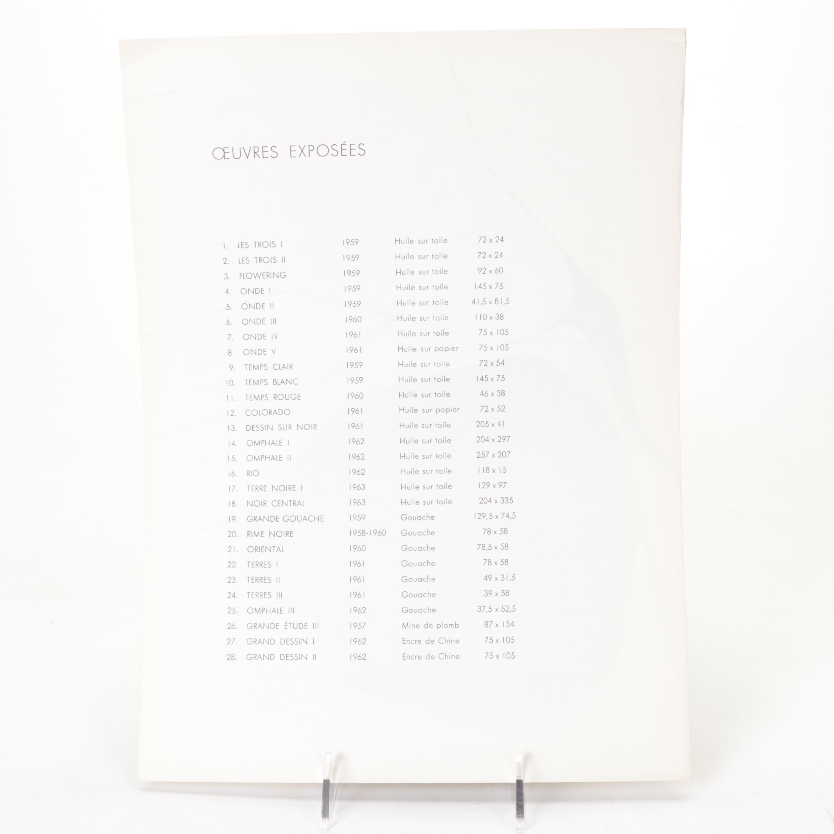 Pablo Palazuelo Lithograph for "Derrière le Miroir," 1963