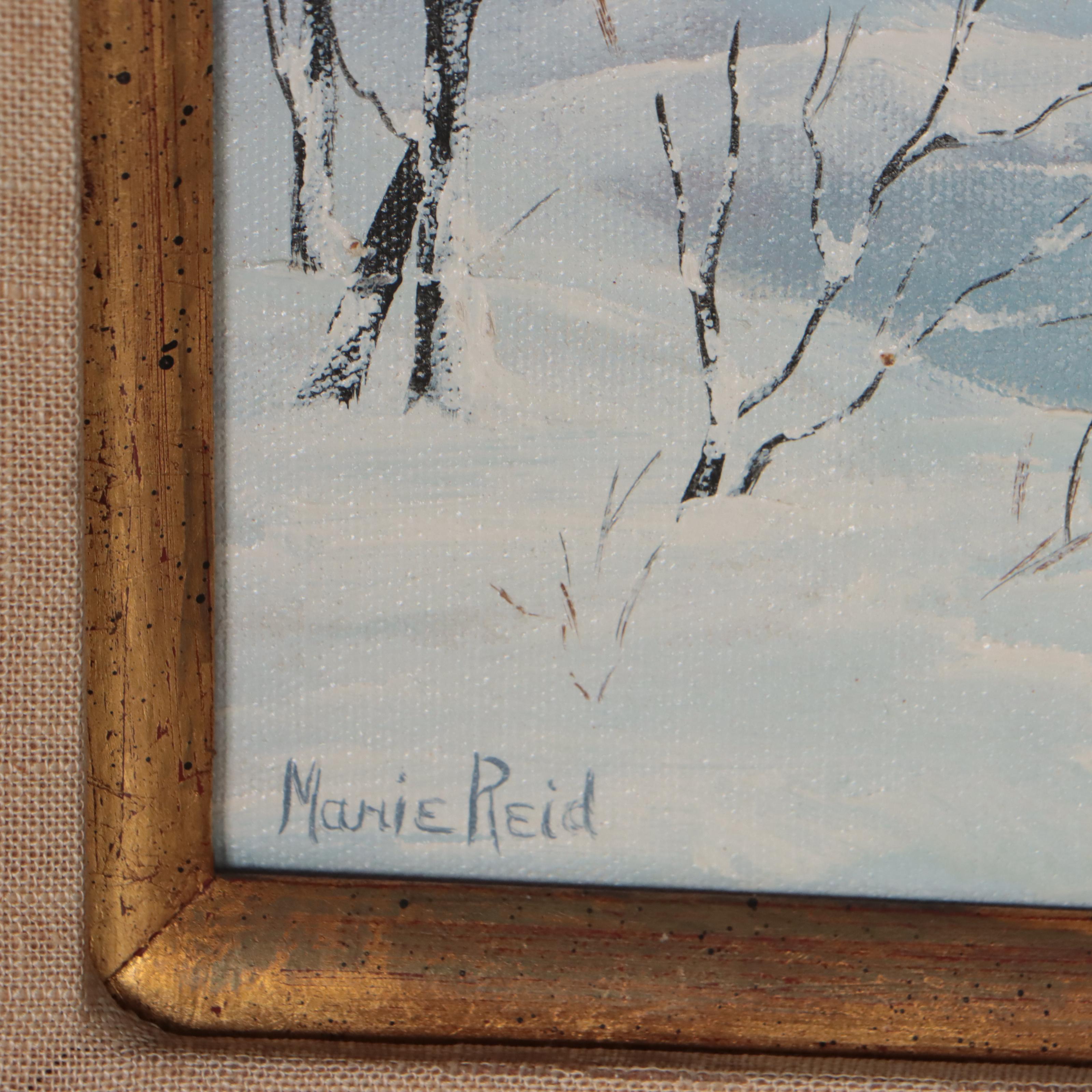 Landscape Oil Painting of Winter Scene