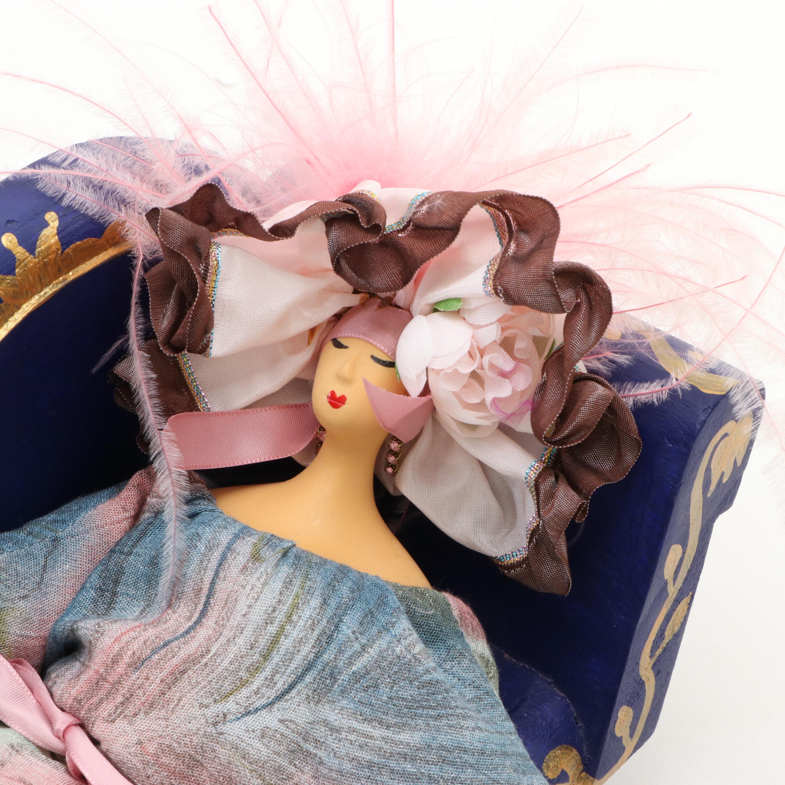 Artist Doll on Chaise Lounge