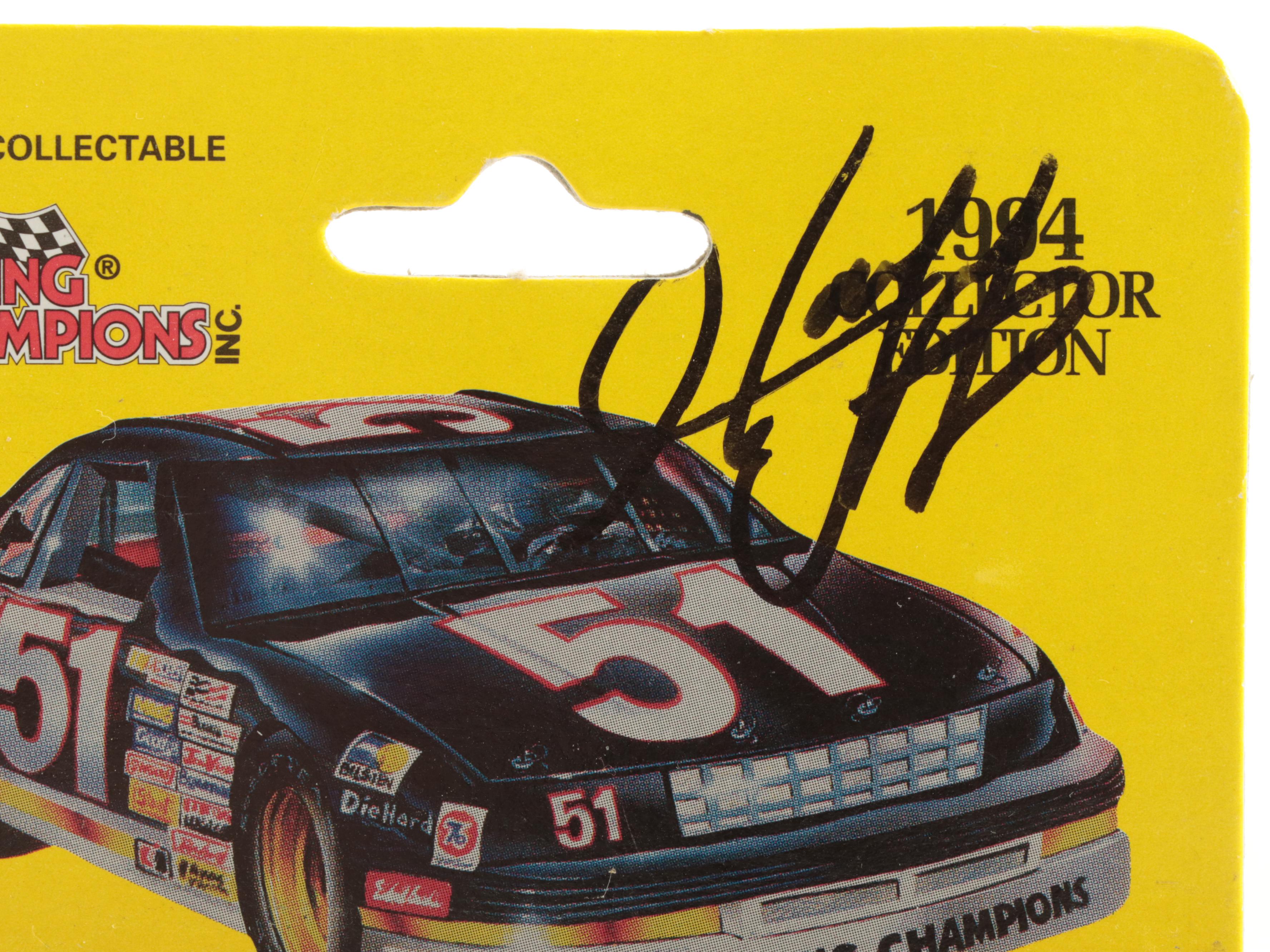 Ertl Racing Champions NASCAR Diecast Stock Cars with Signed Harry Gant, 1990s