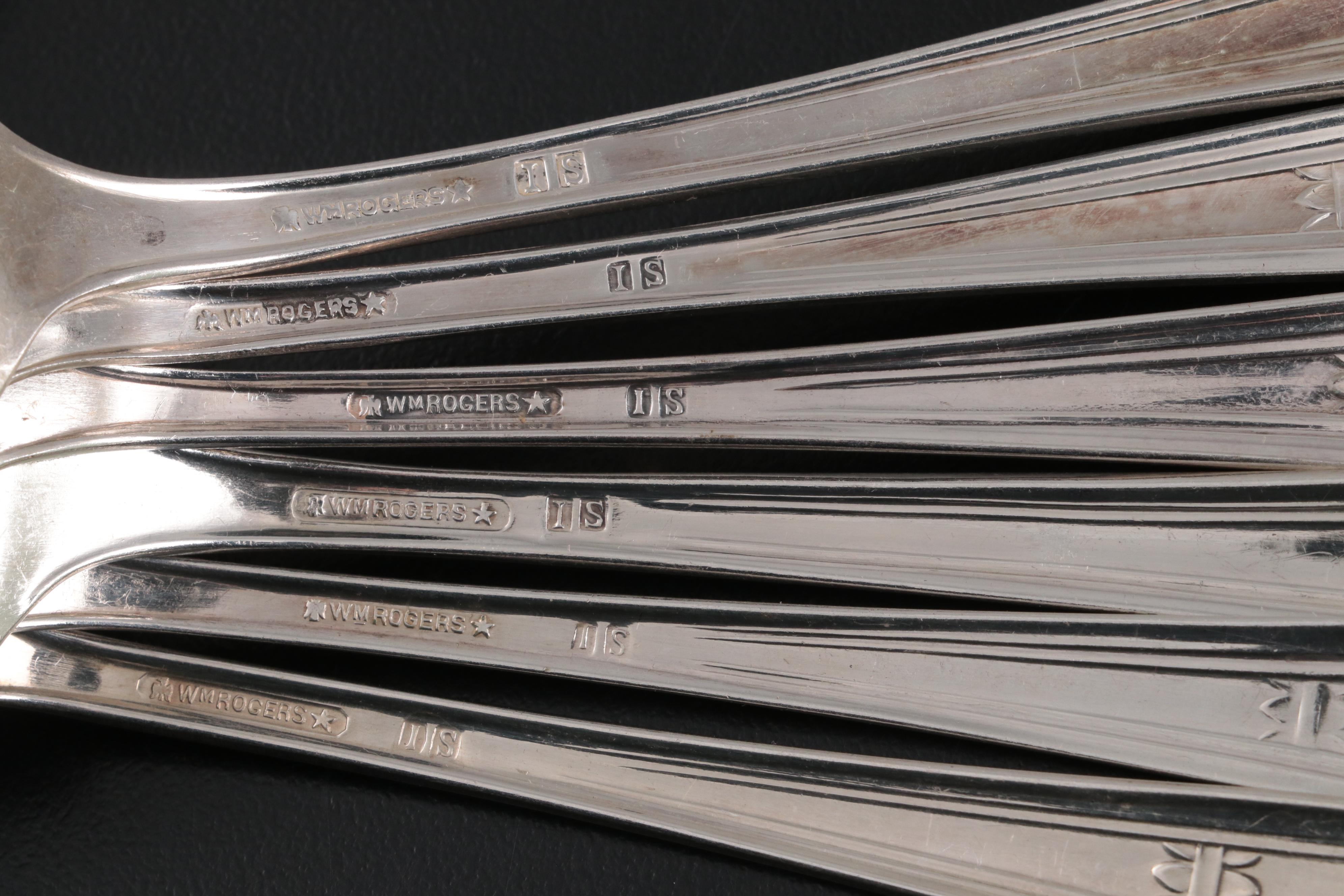 William Rogers Silver Plate Flatware, Early to Mid-20th Century