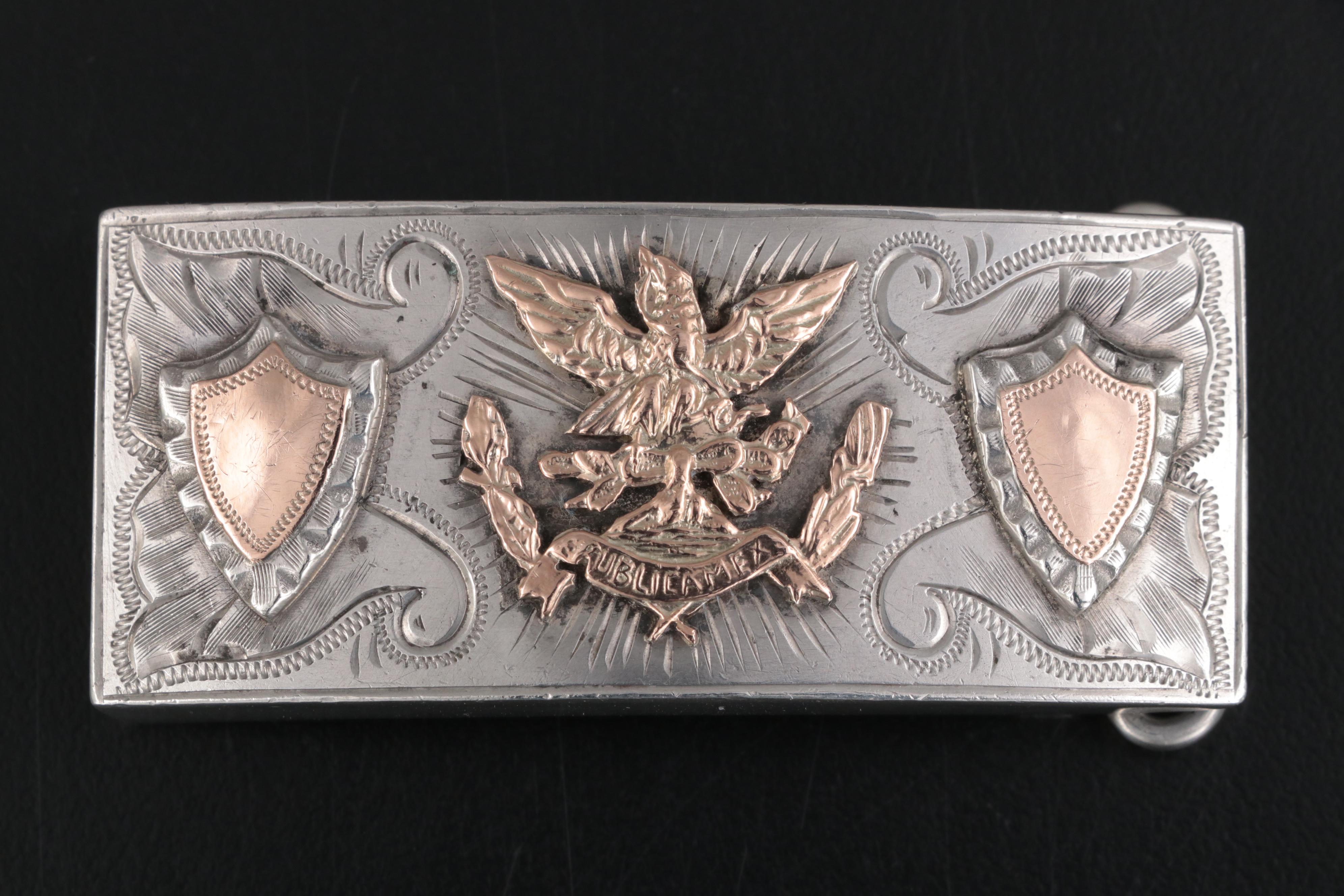 Mexican Sterling Silver Belt Buckles