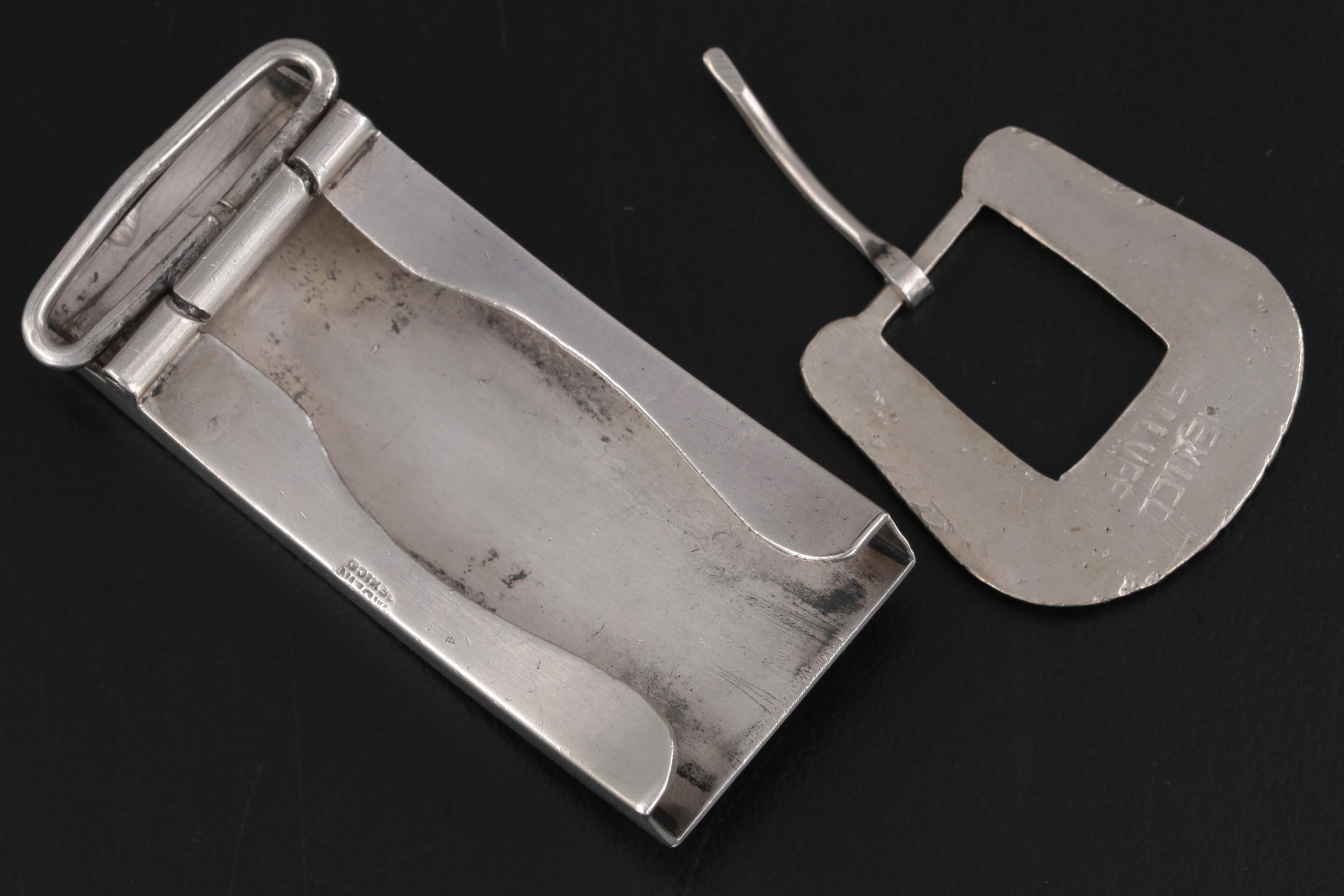 Mexican Sterling Silver Belt Buckles