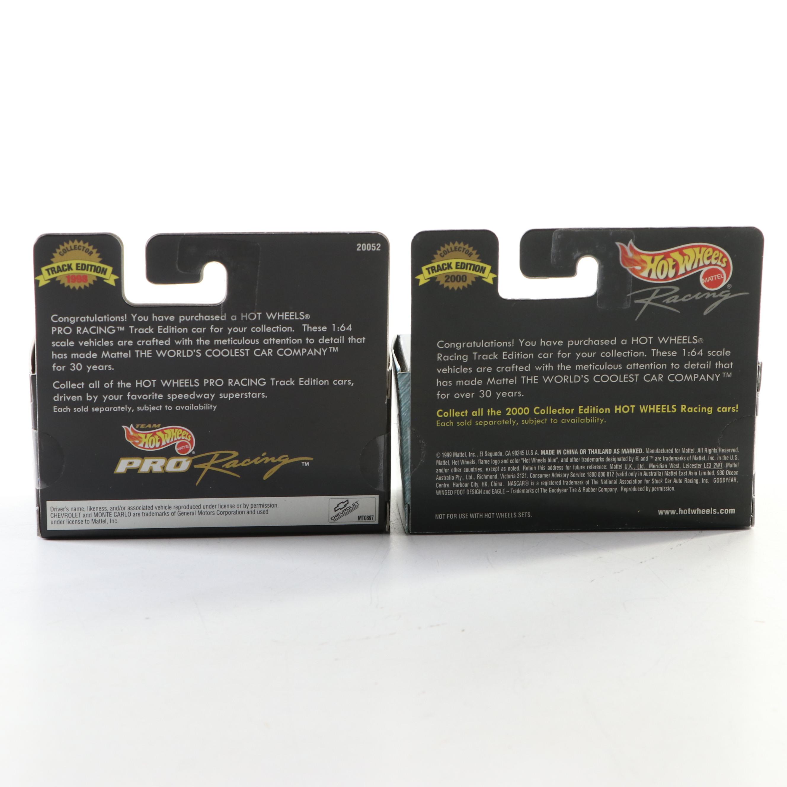 Hot Wheels Track Edition and Racing NASCAR Limited Edition Diecast Cars