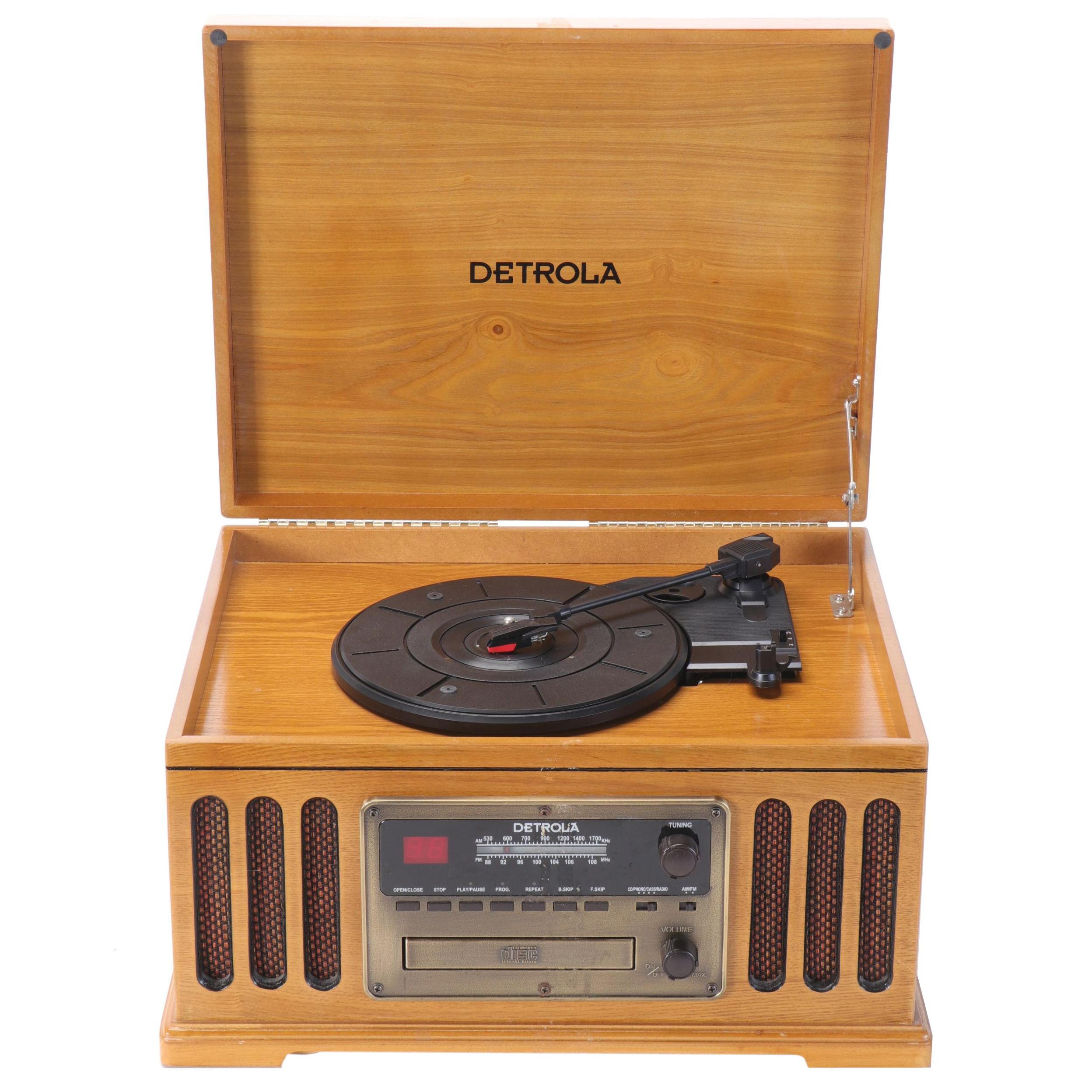 Detrola Combination Turntable, Radio, Tape Deck and CD Player, 21st Century