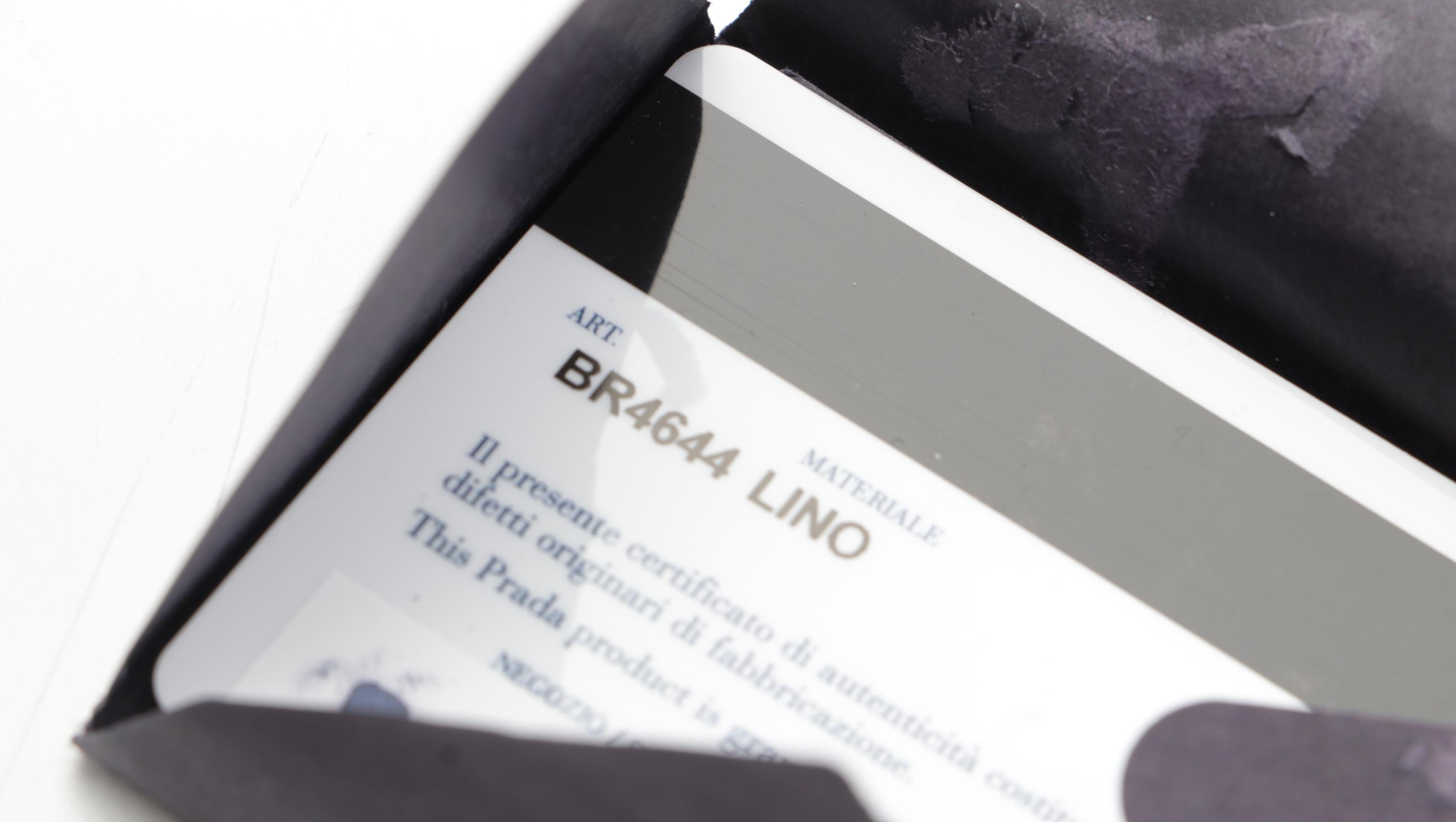 Prada Medium Flap Shoulder Bag in Fringed Linen Canvas