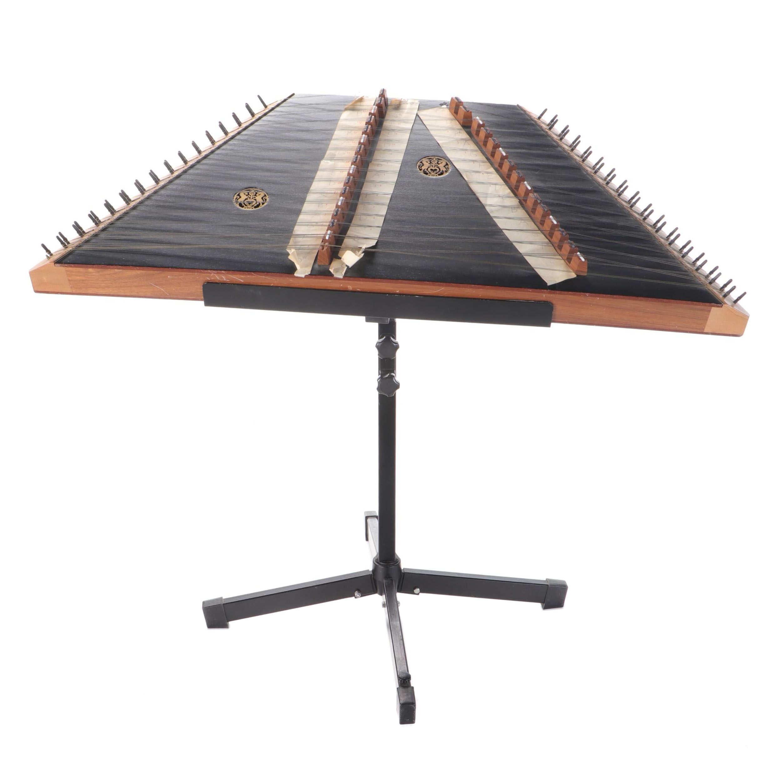 Hammer Dulcimer With Stand and Case