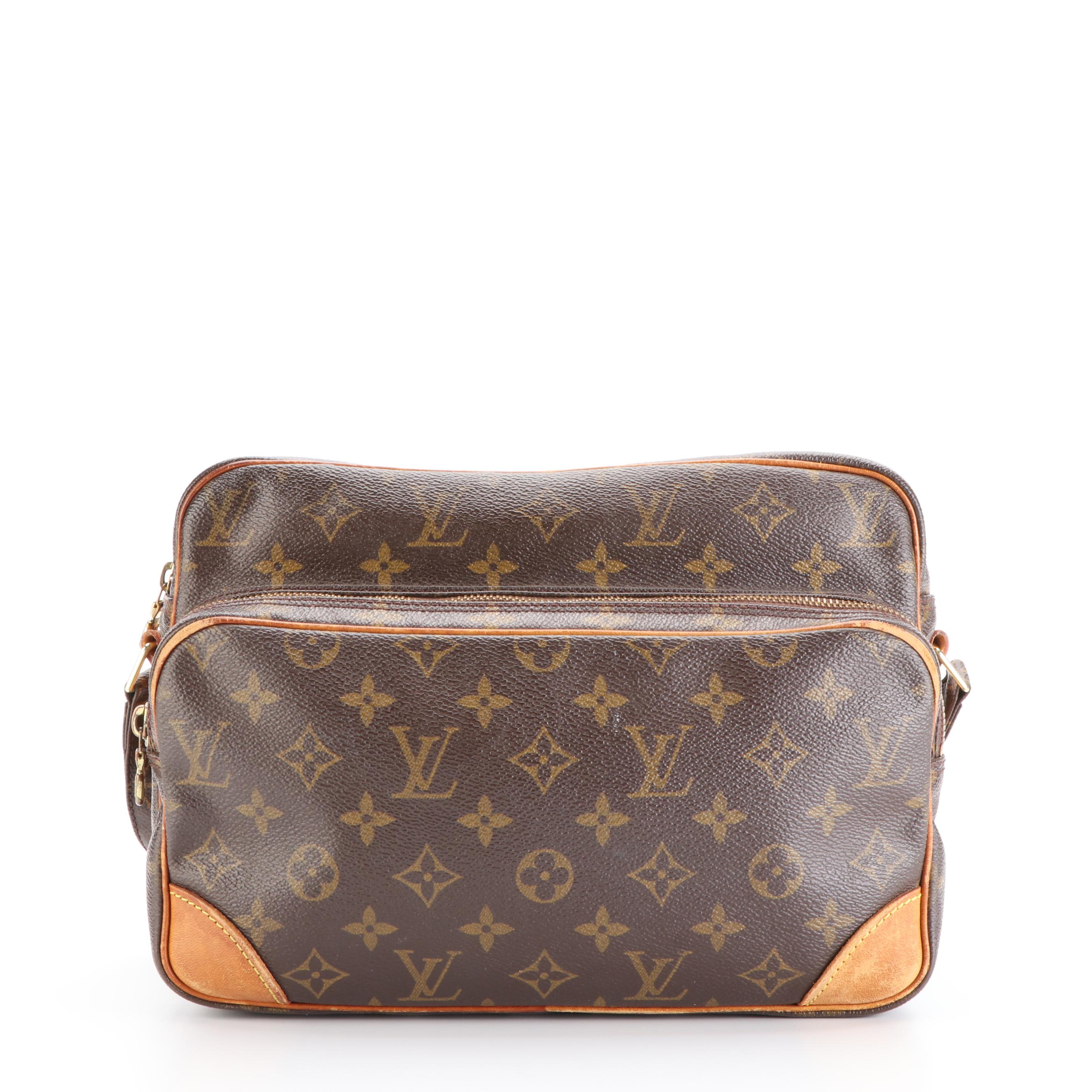 Louis Vuitton Nil Crossbody Bag in Monogram Canvas and Vachetta Leather