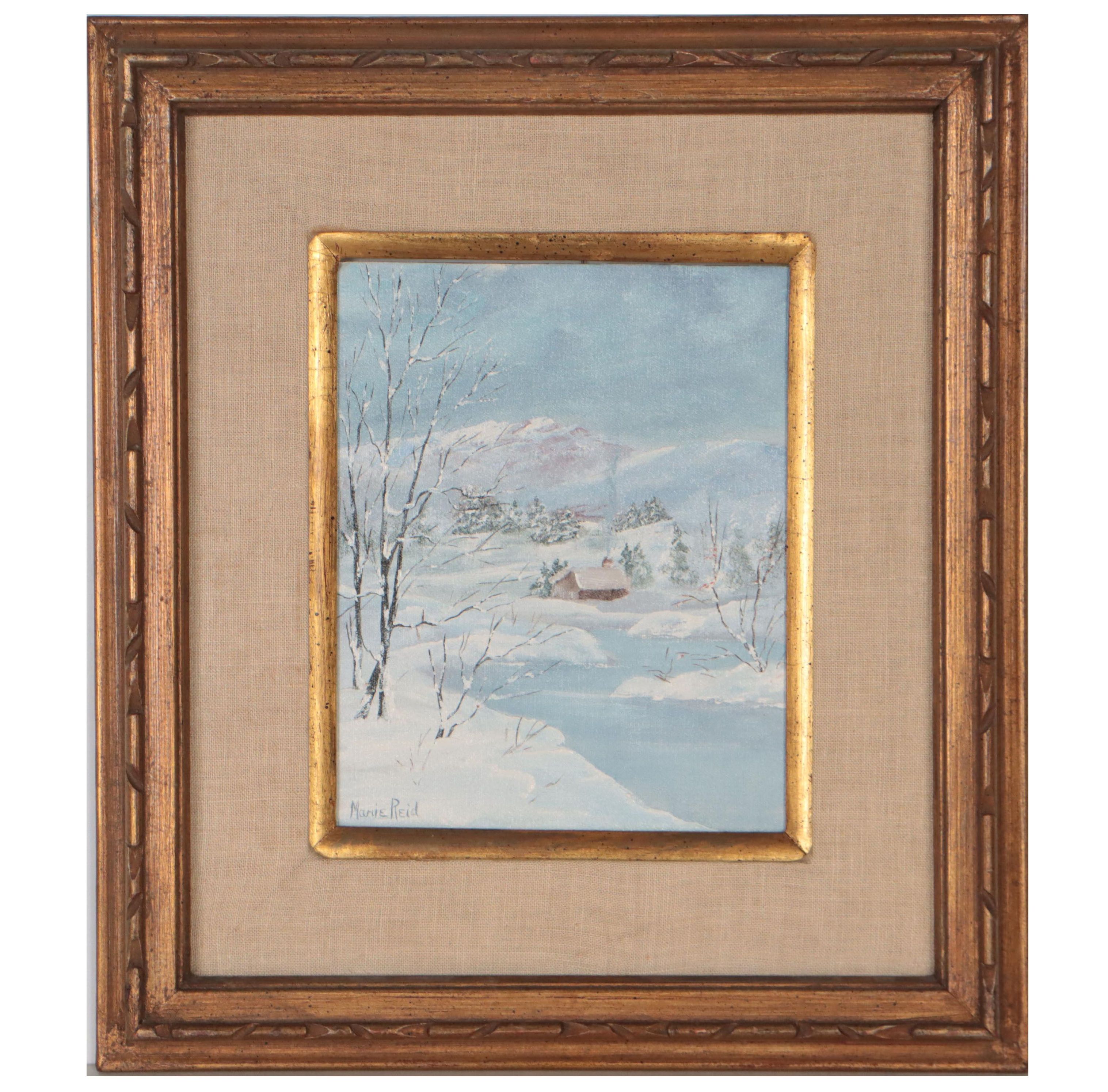Landscape Oil Painting of Winter Scene