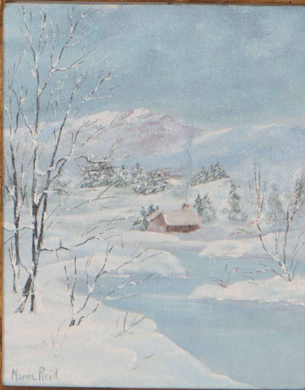 Landscape Oil Painting of Winter Scene
