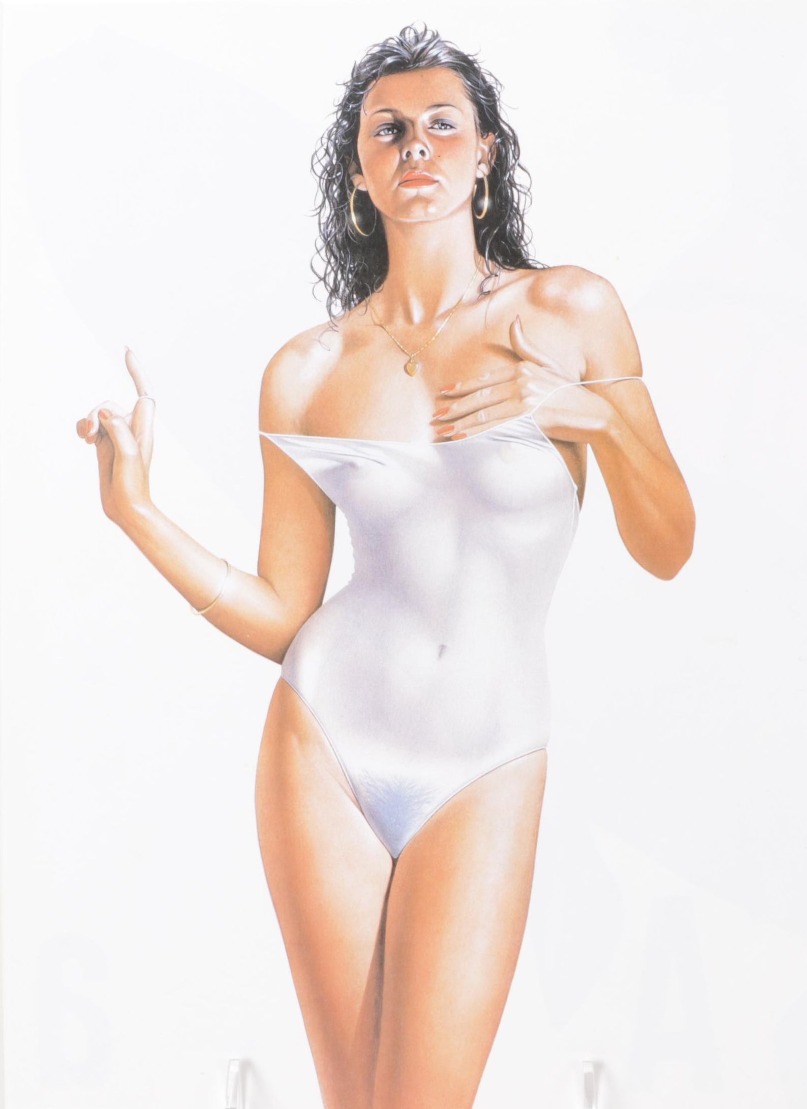 Sorayama Hajime Cheesecake Portrait Offset Lithograph From "Pin-Up," 2000