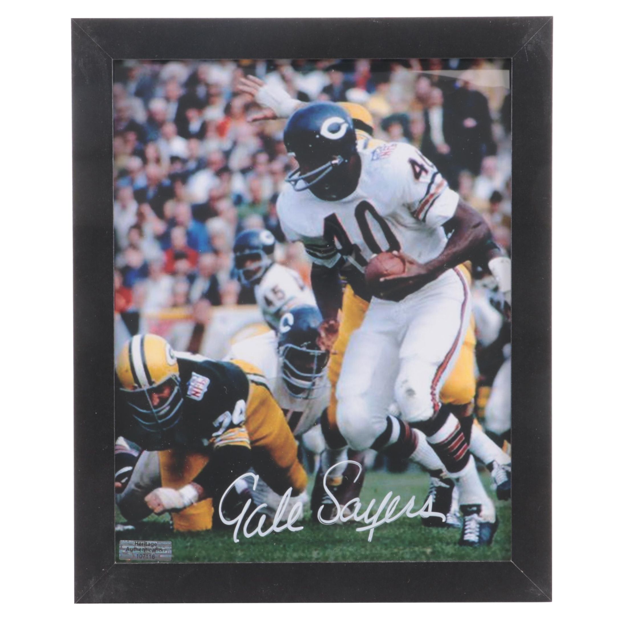 Chicago Bears Gale Sayers Signed Framed Giclée
